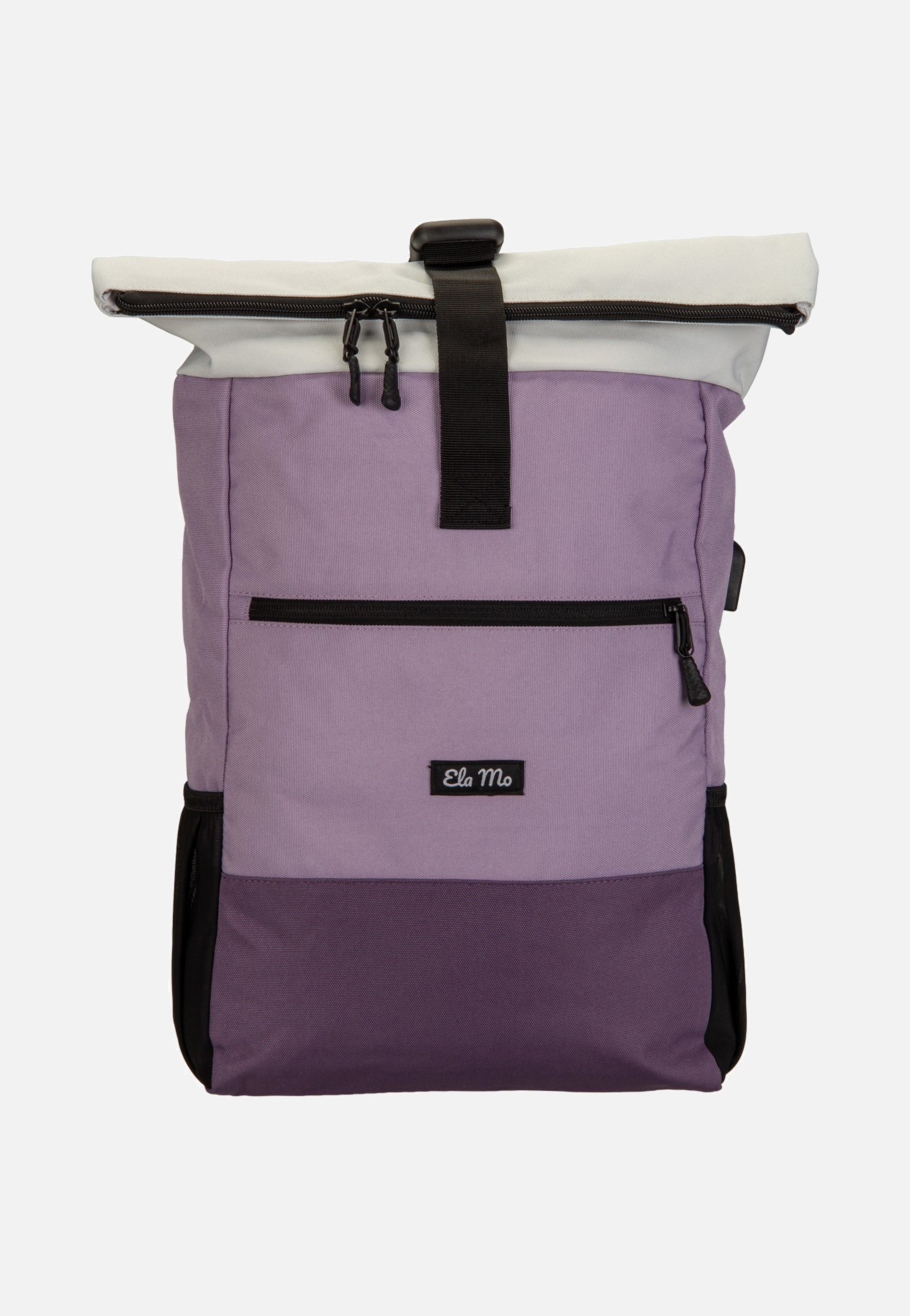 Ela Mo Rolltop Lavender Rolltop Backpack