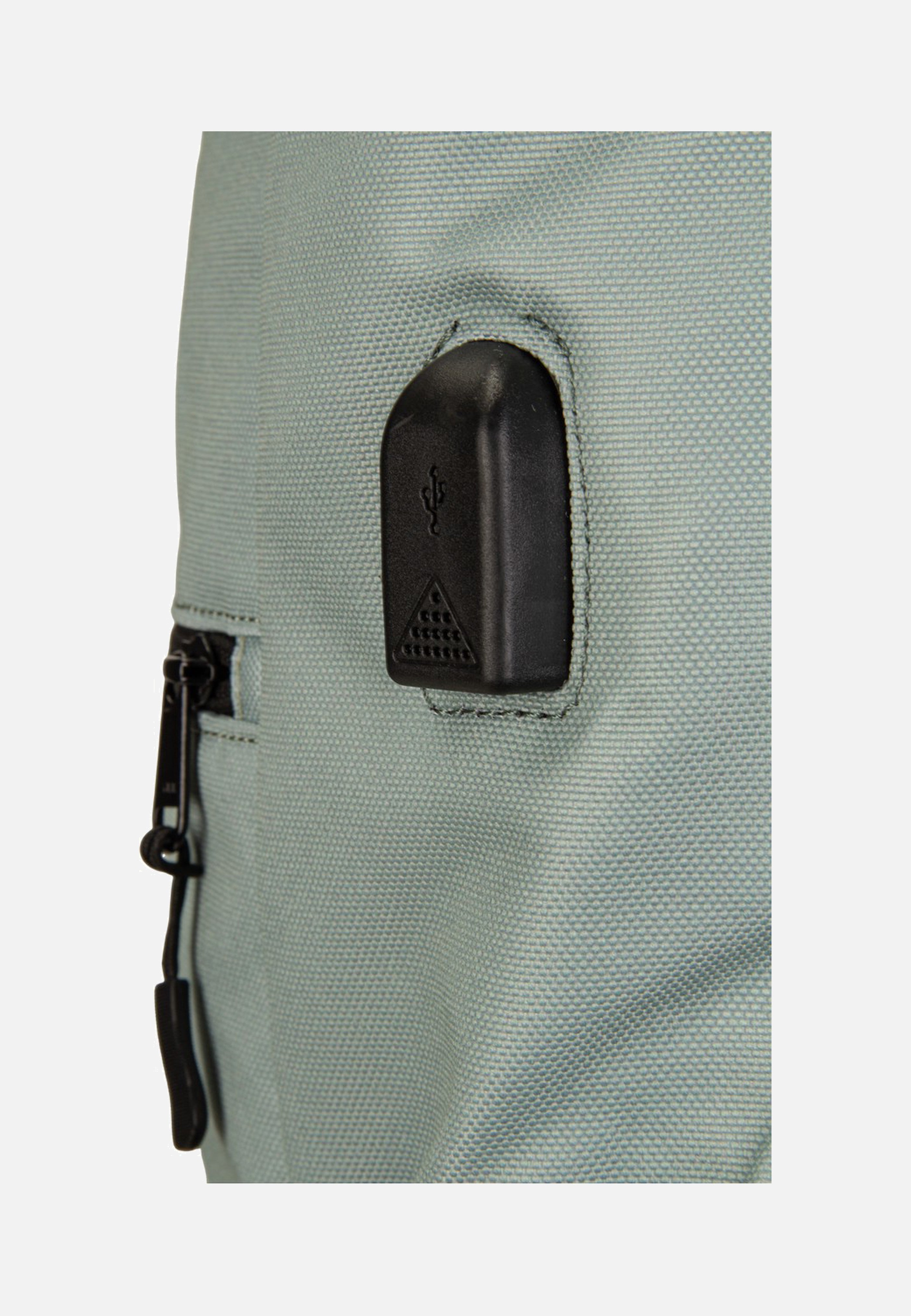Ela Mo Rolltop Mintgrey Rolltop Backpack