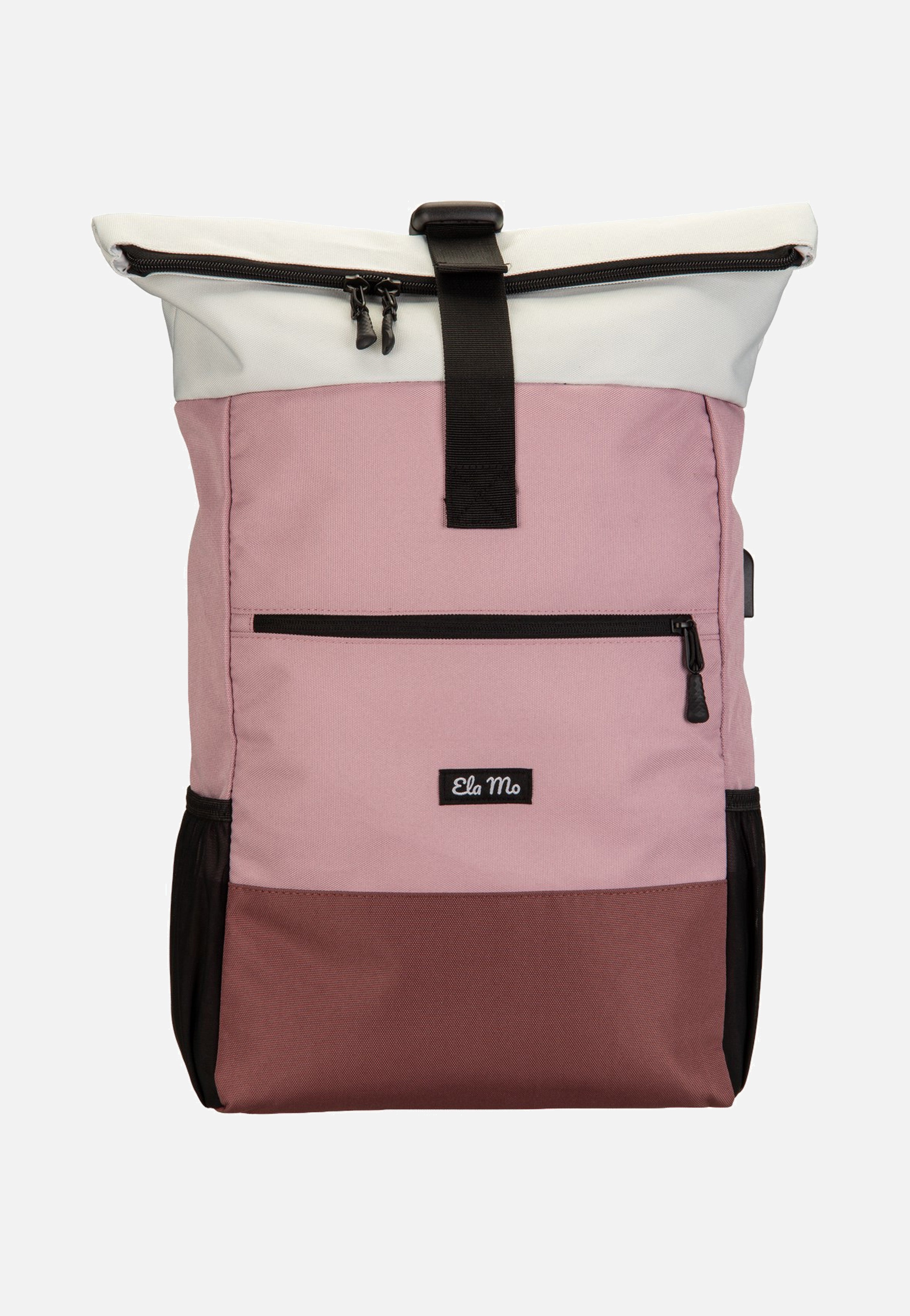 Ela Mo Rolltop Strawberry Cream Rolltop Backpack