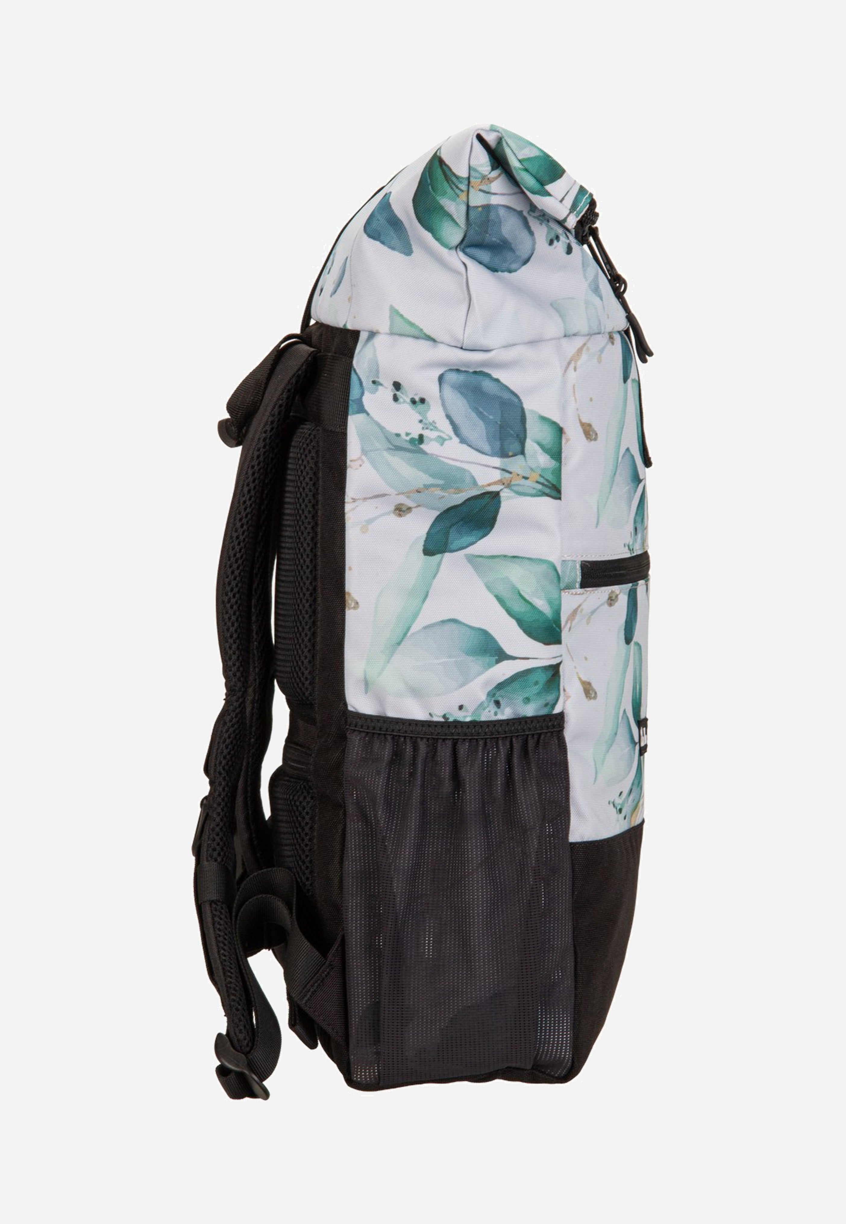 Ela Mo Rolltop Waterleaf Gold Rolltop Backpack