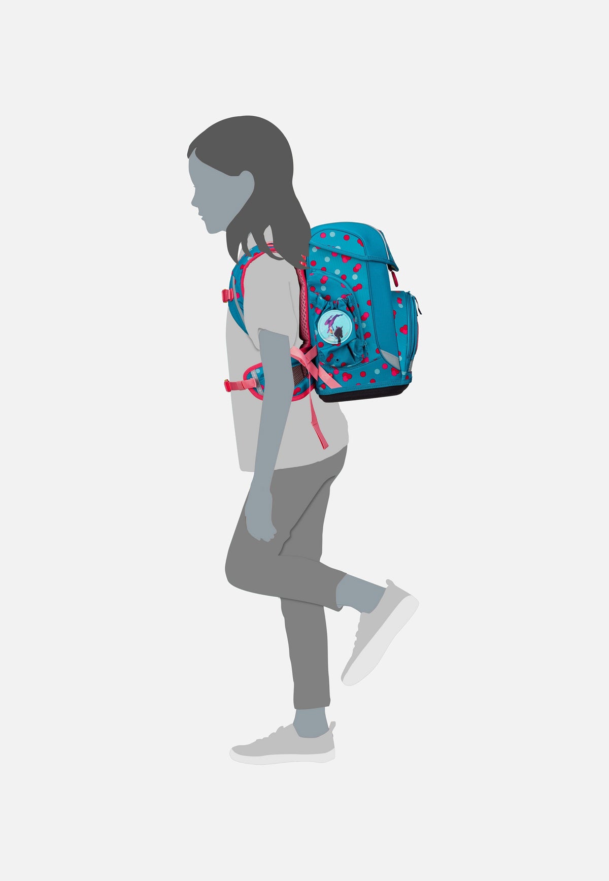 ergobag cubo light Set VerfolgBärjagd Schulranzen