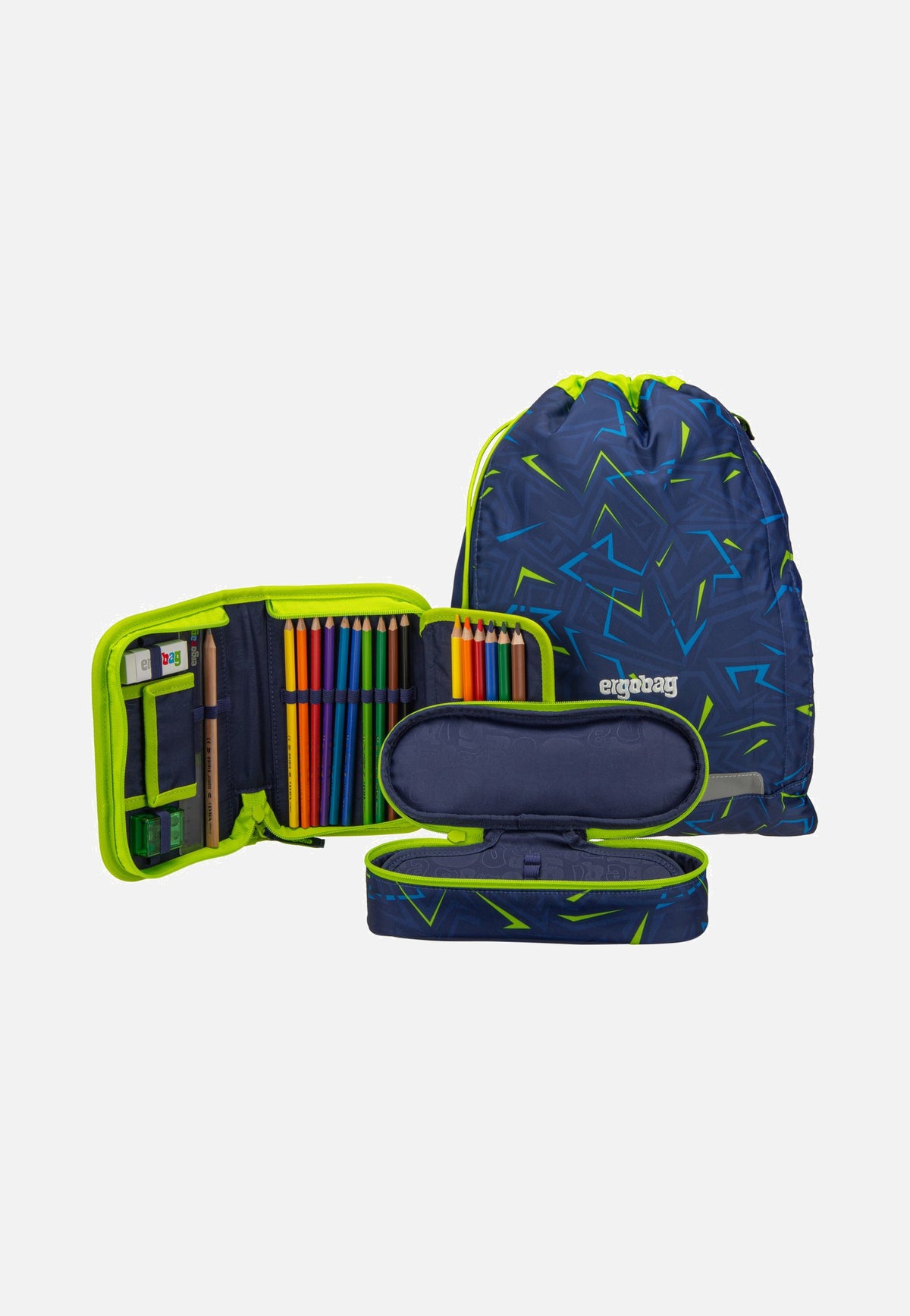 ergobag cubo Set COLOR FLASH SpitzenreitBär Schulranzen