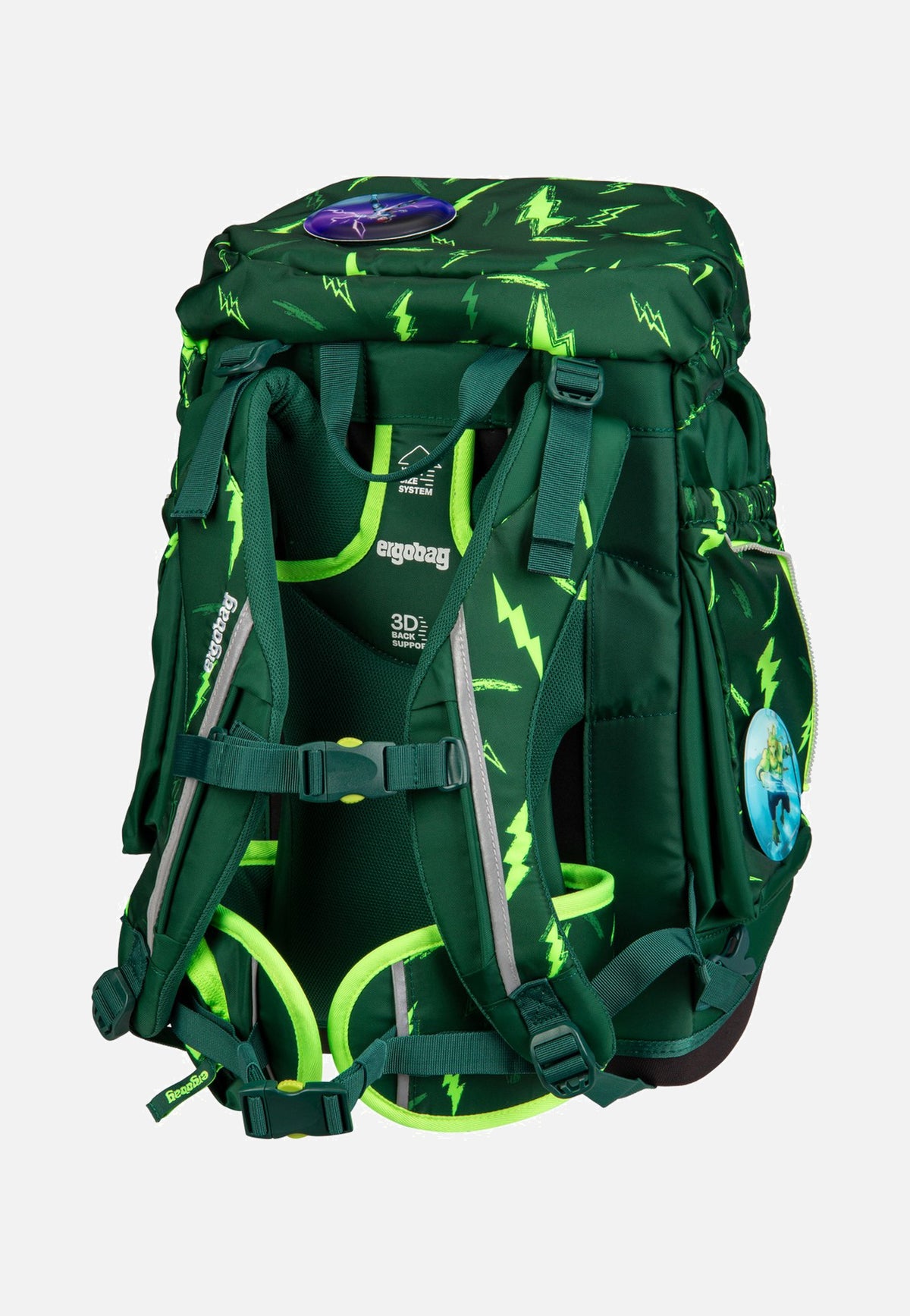 ergobag maxi Set COLOR FLASH Bärtastisch Schulranzen