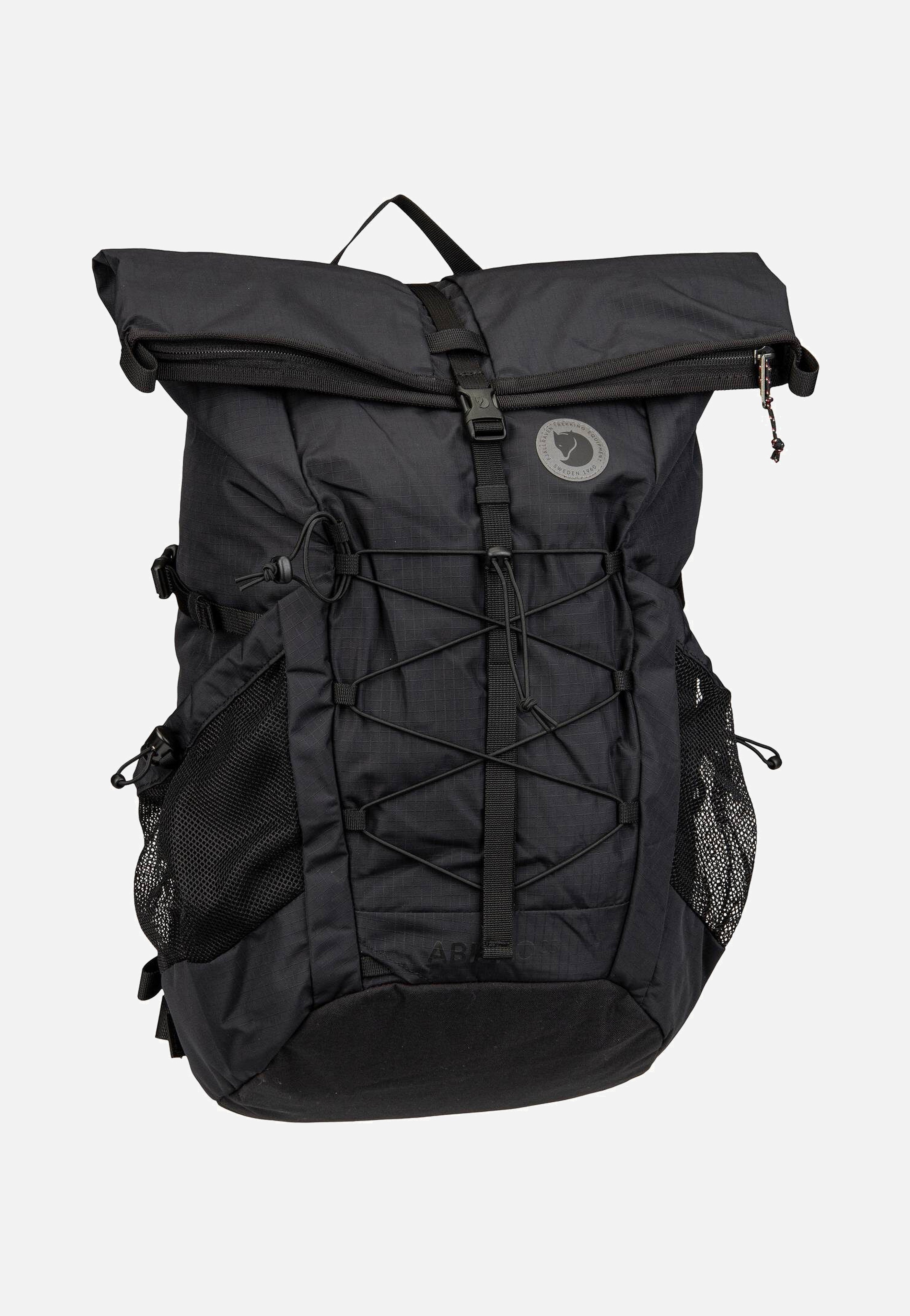 fjällräven abisko rucksack Fjällräven Abisko Hike Foldsack Black - Rolltop Rucksack