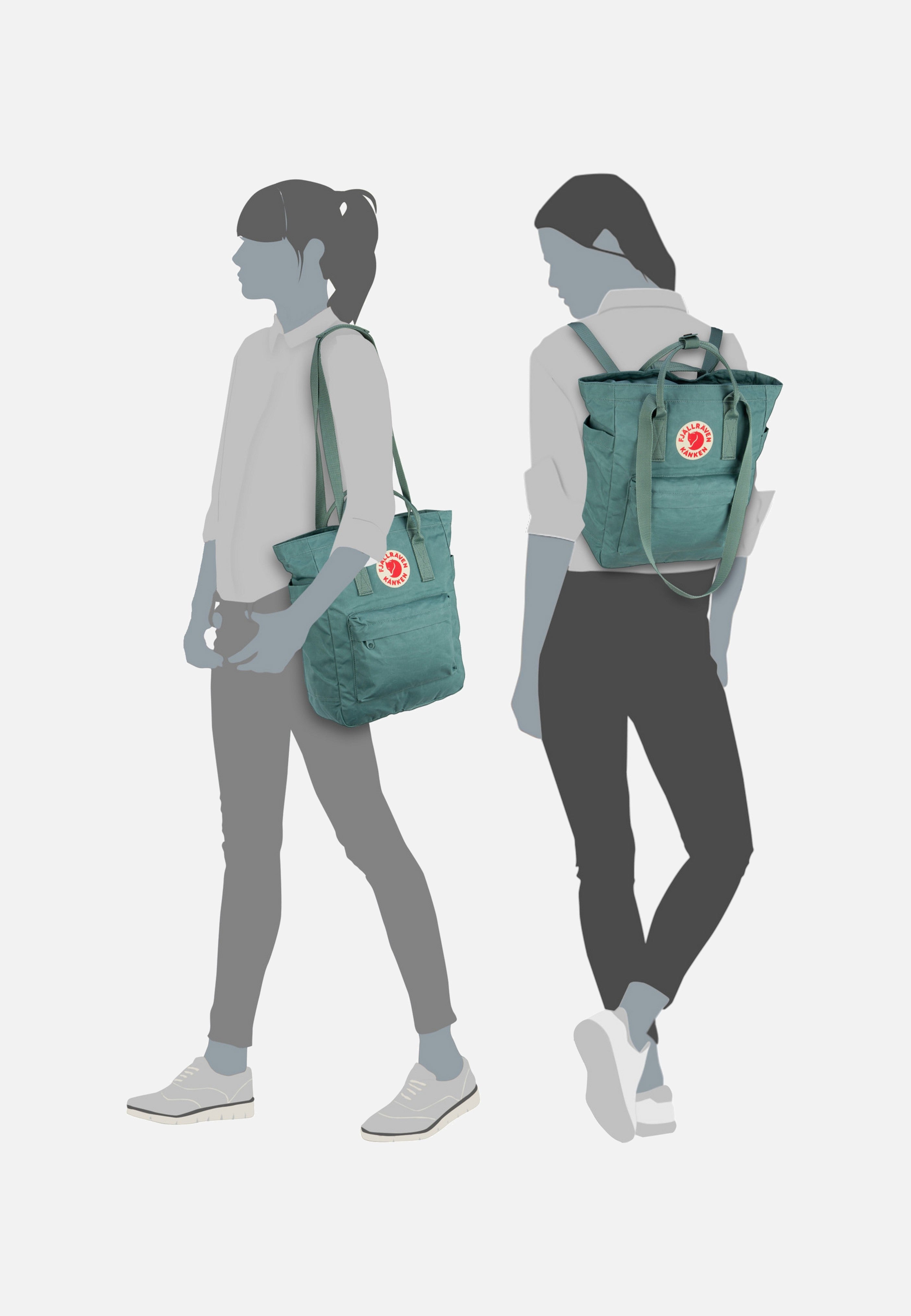 Fjällräven - Kanken Totepack Frost Green - Backpack | Women-Image