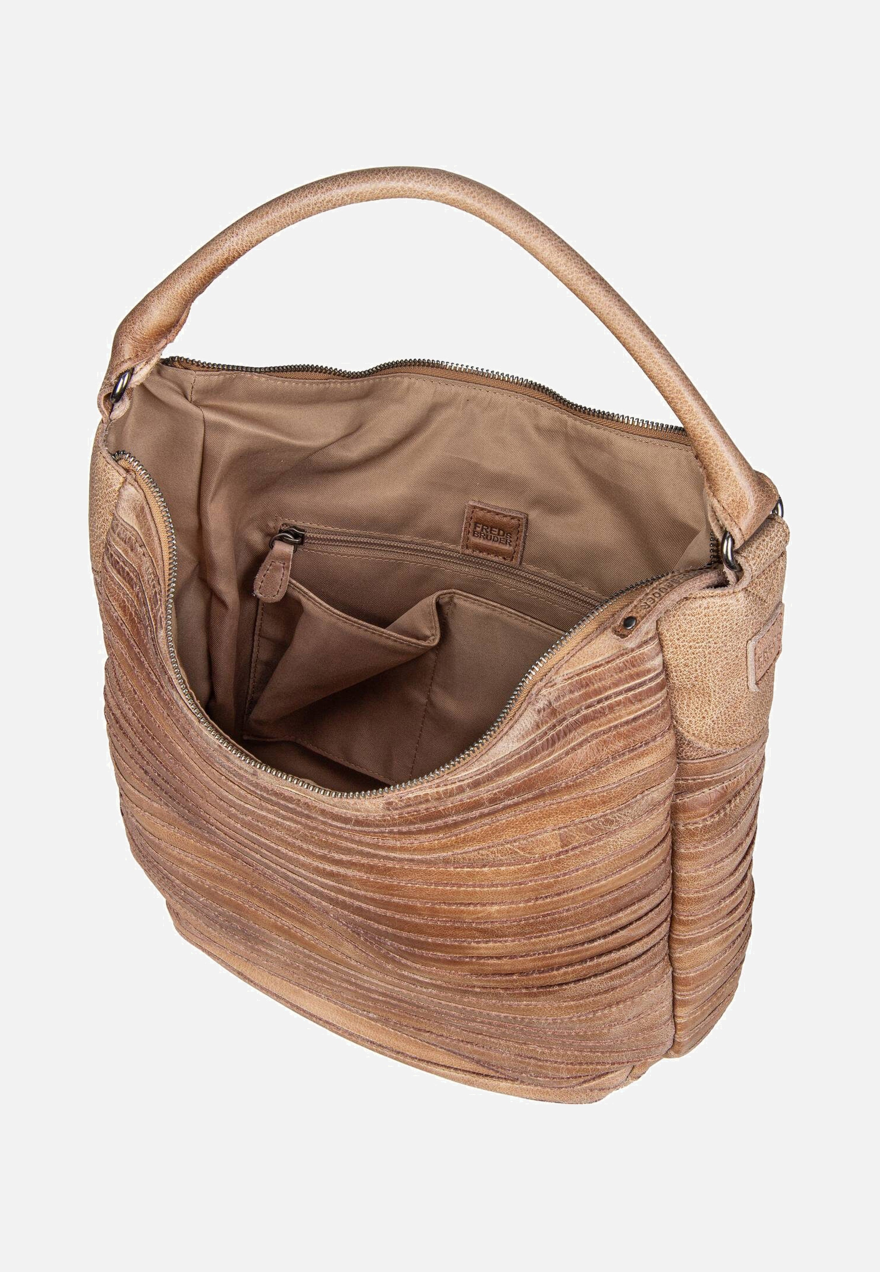 Fredsbruder Gürteltier S 971s Caramel Hobo Bag