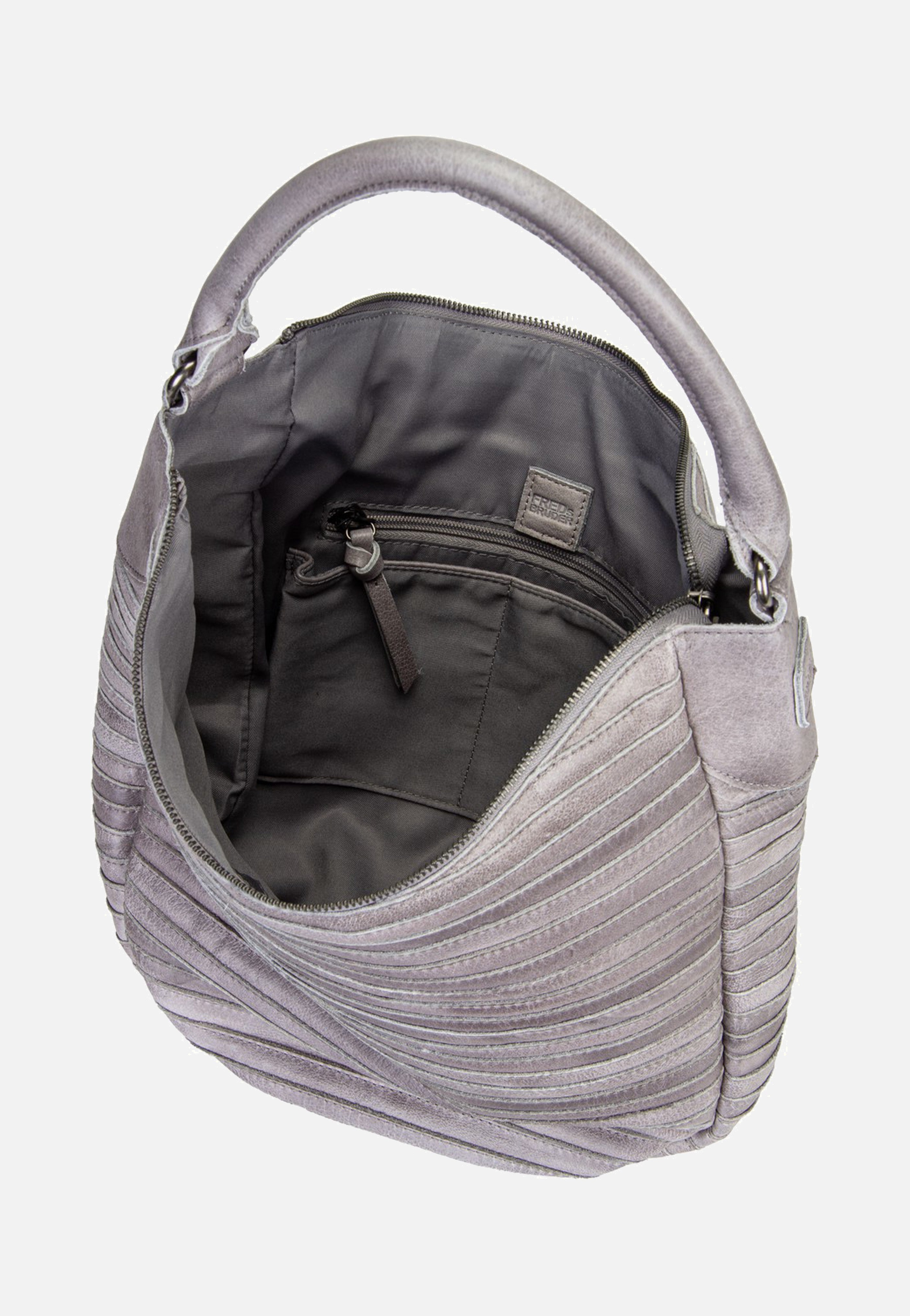 Fredsbruder Gürteltier S 971r Grey Hobo Bag