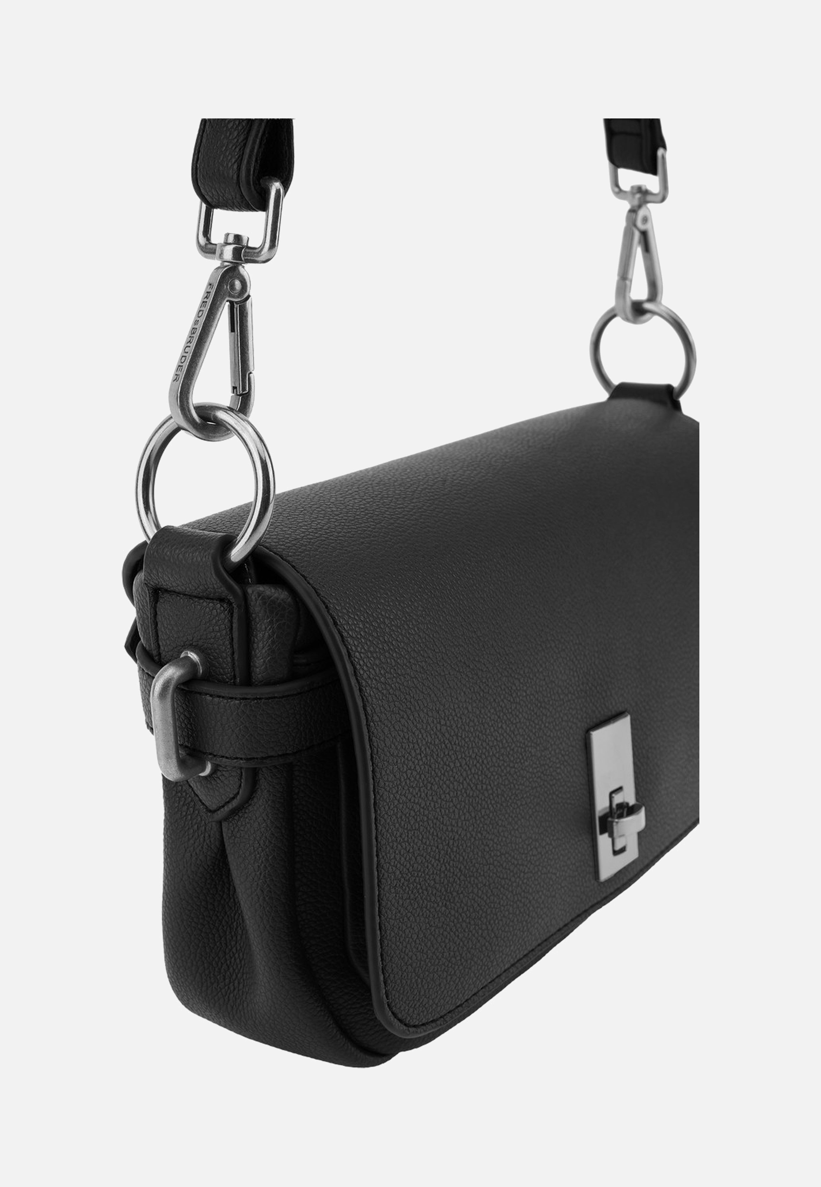 Fredsbruder My Bestie Crossbag With Flap Black Umhängetasche