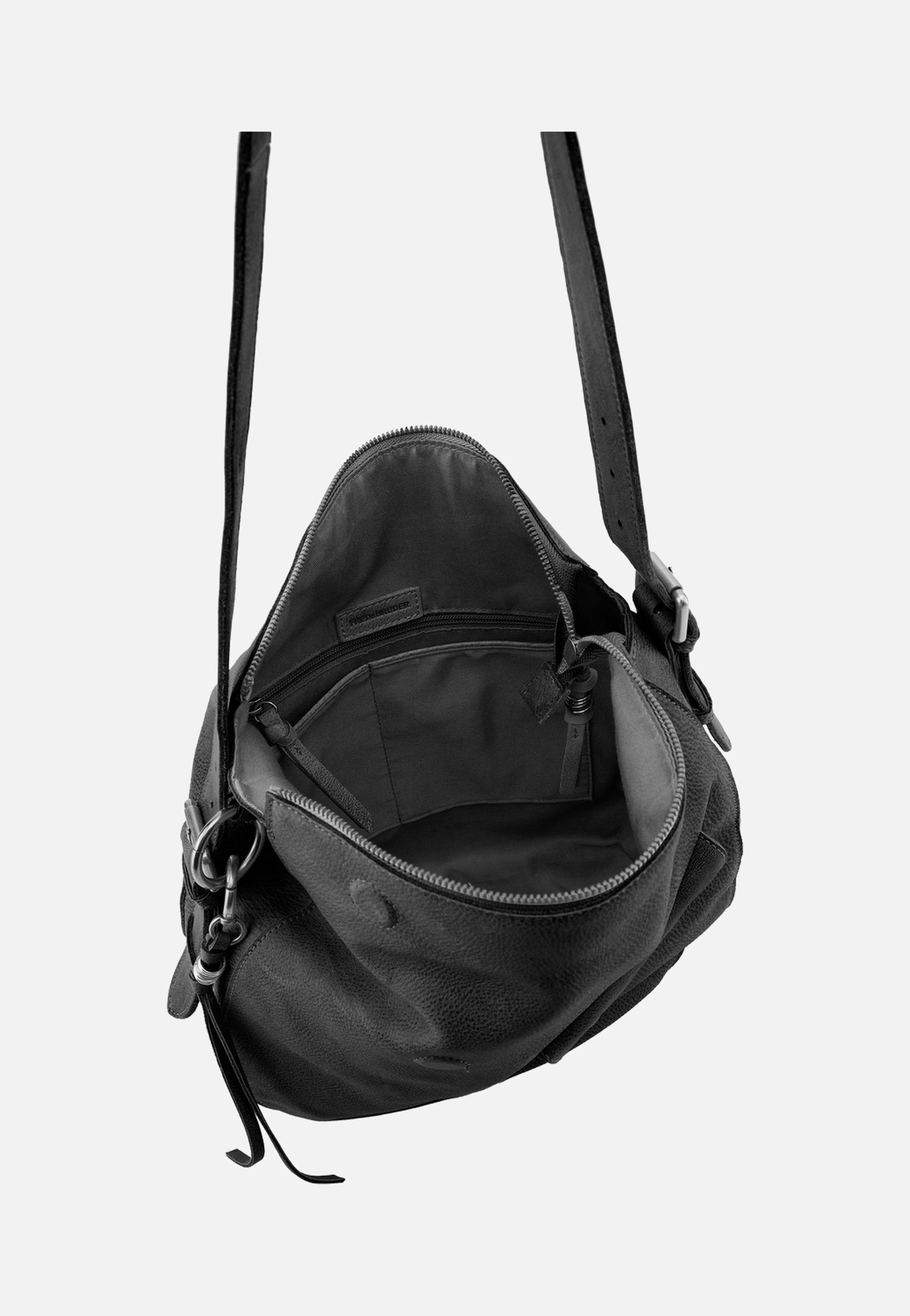 Fredsbruder My Forever Friend Shoulderbag With Front Pocket Black Schultertasche