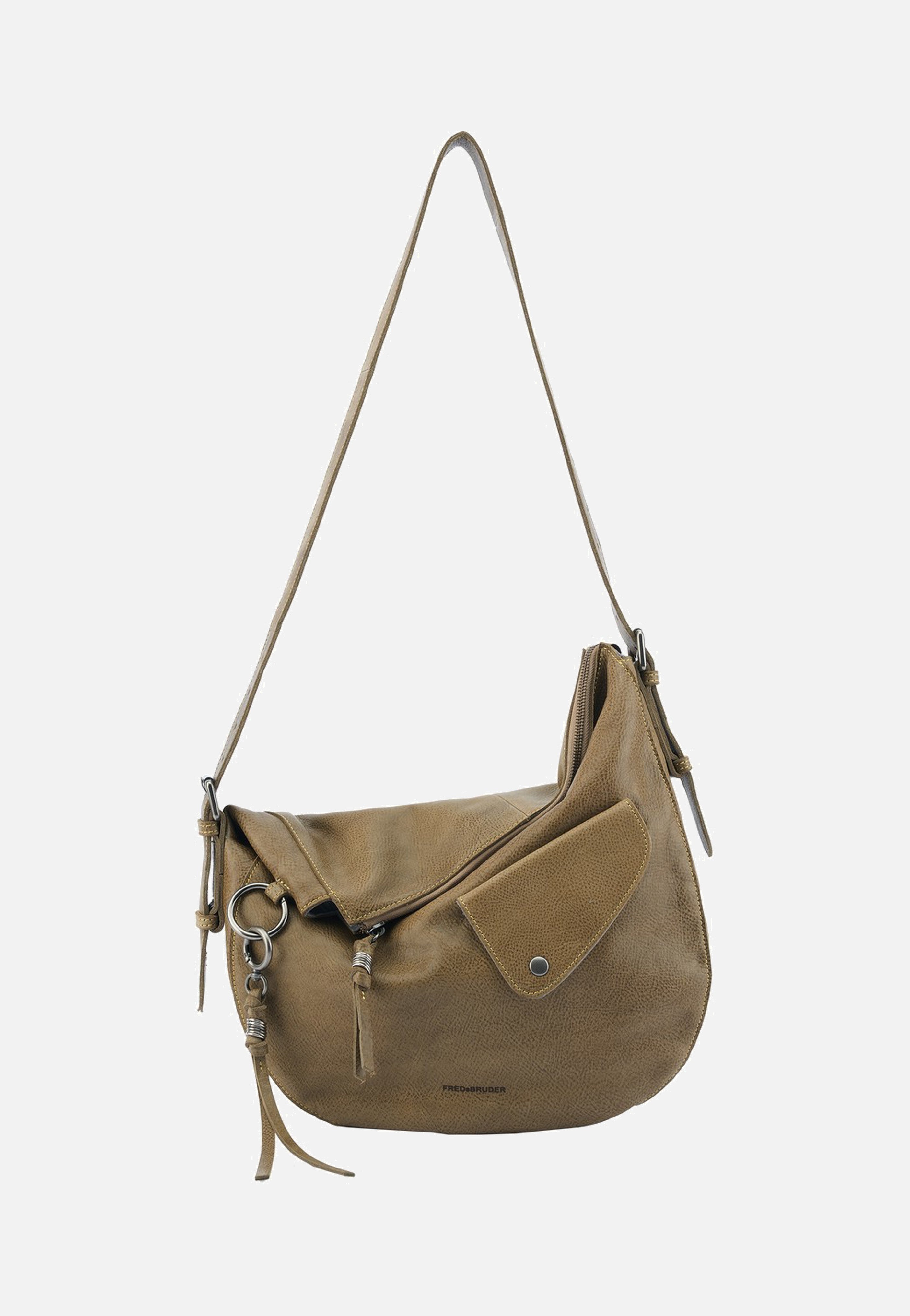 Fredsbruder My Forever Friend Shoulderbag With Front Pocket Muddy Khaki Schultertasche