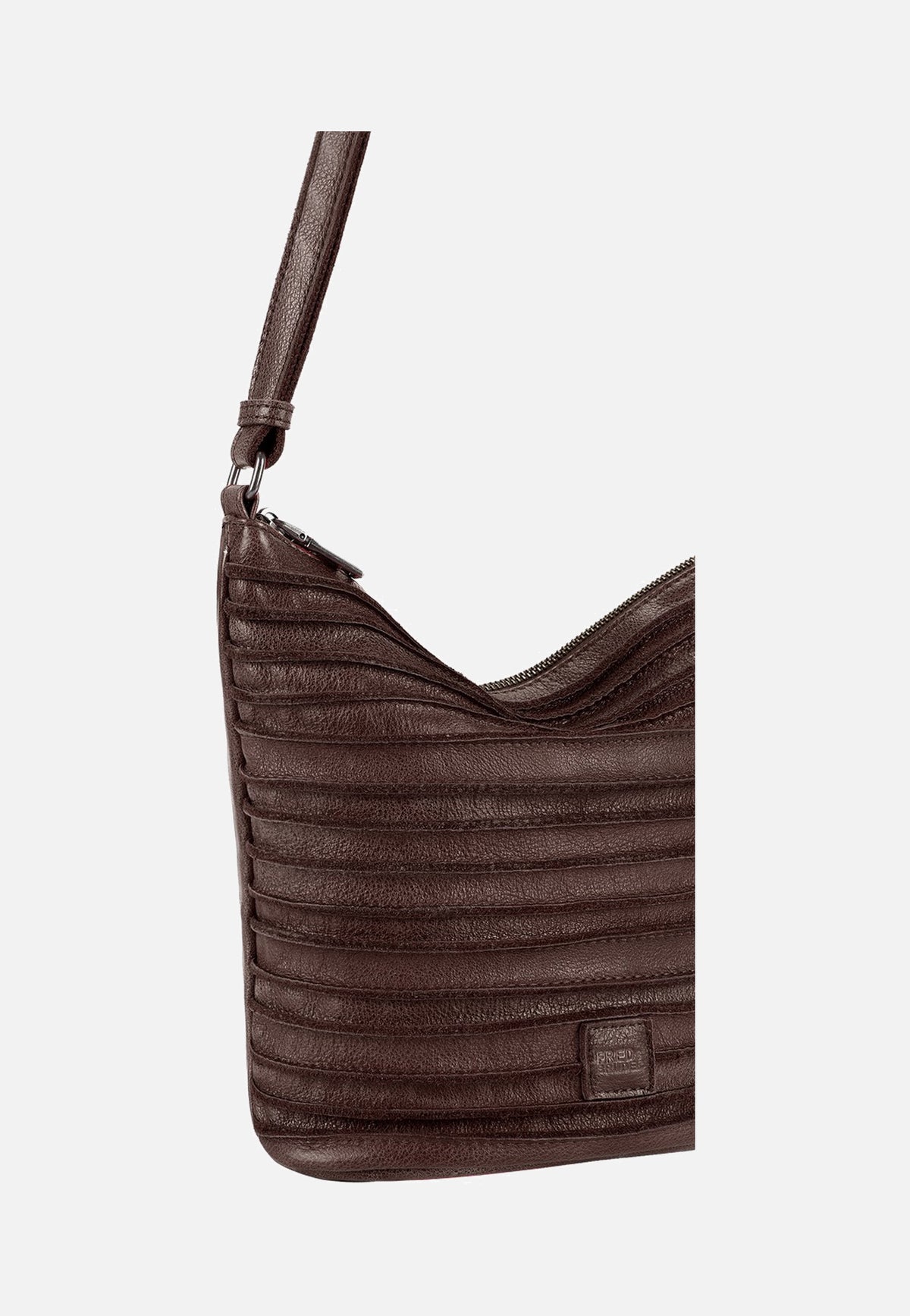 Fredsbruder Riffelinchen 927R Dark Choco Brown Crossbody Bag