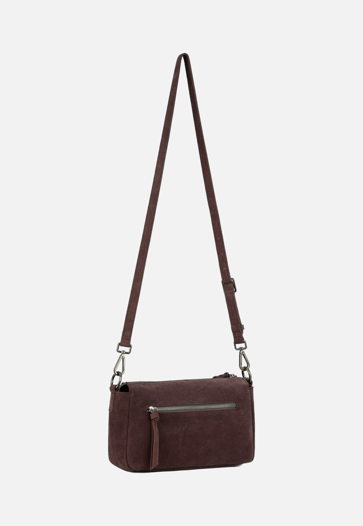Fredsbruder Studs & Calm Crossbag Dark Choco Brown Crossbody Bag