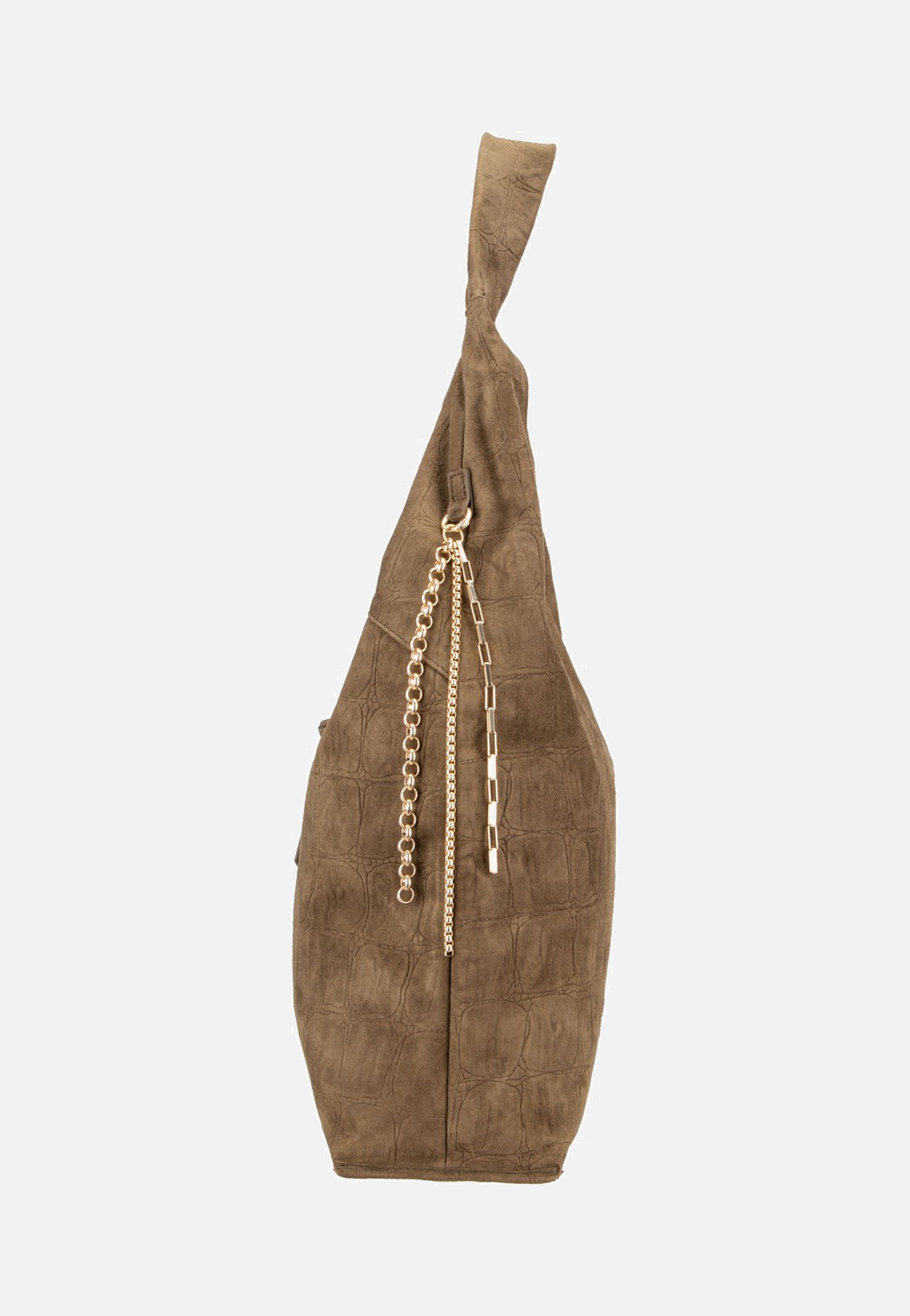 Fredsbruder Velvet Wild Hobo Khaki Hobo Bag