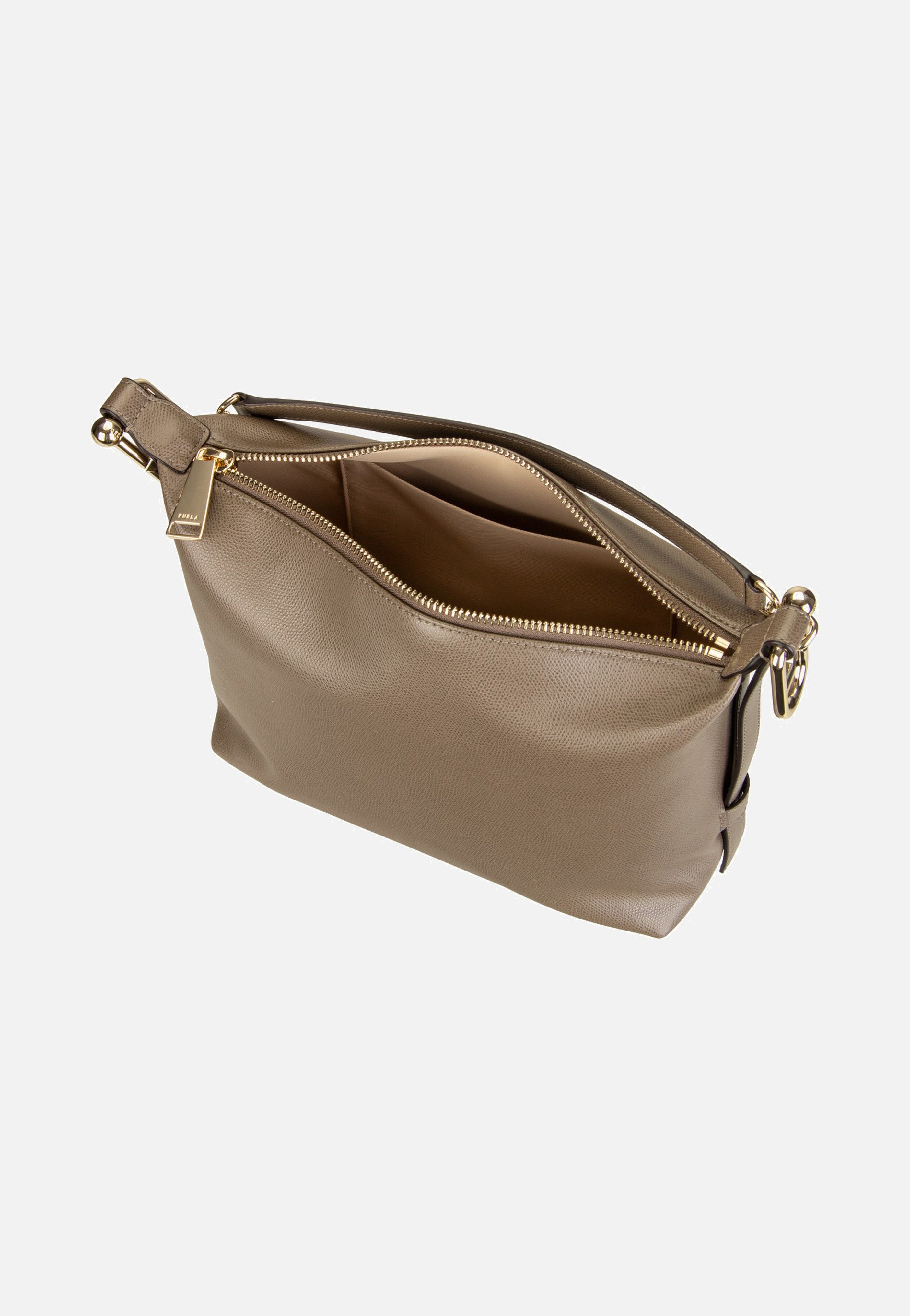 Furla Tonie M Hobo Muddy Gray Shoulder Bag