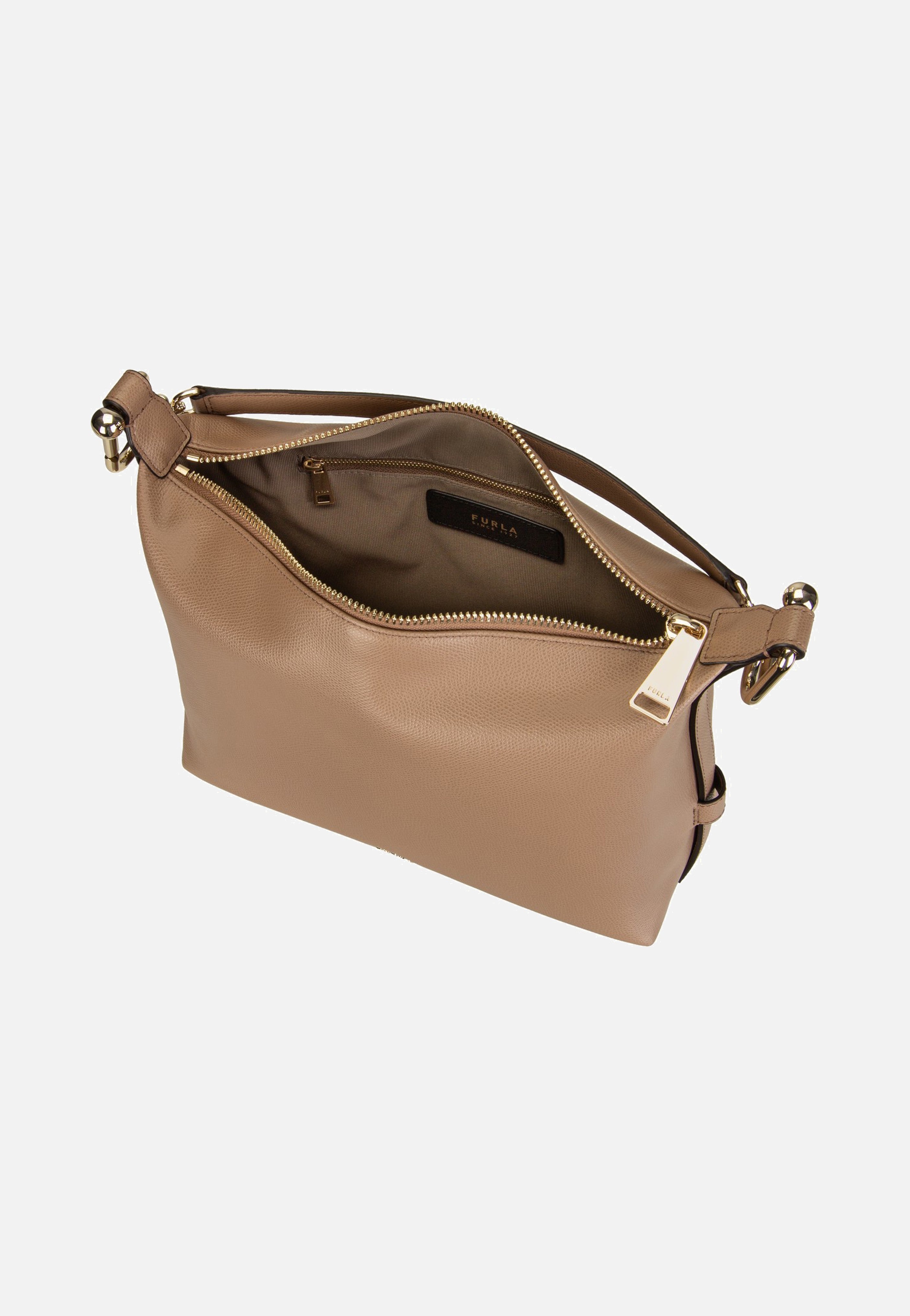 Furla Tonie M Hobo Toffee Shoulder Bag