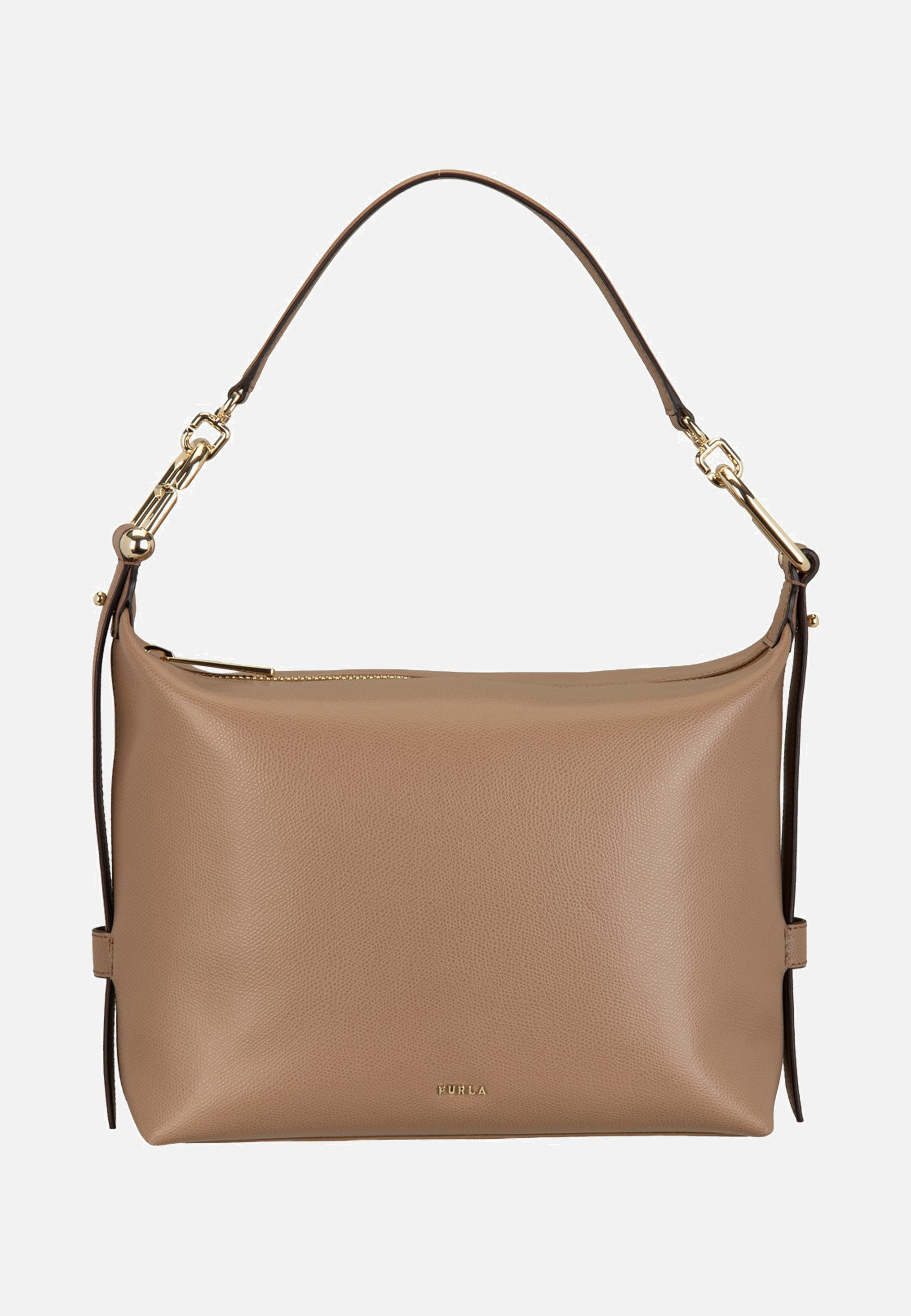 Furla Tonie M Hobo Toffee Shoulder Bag