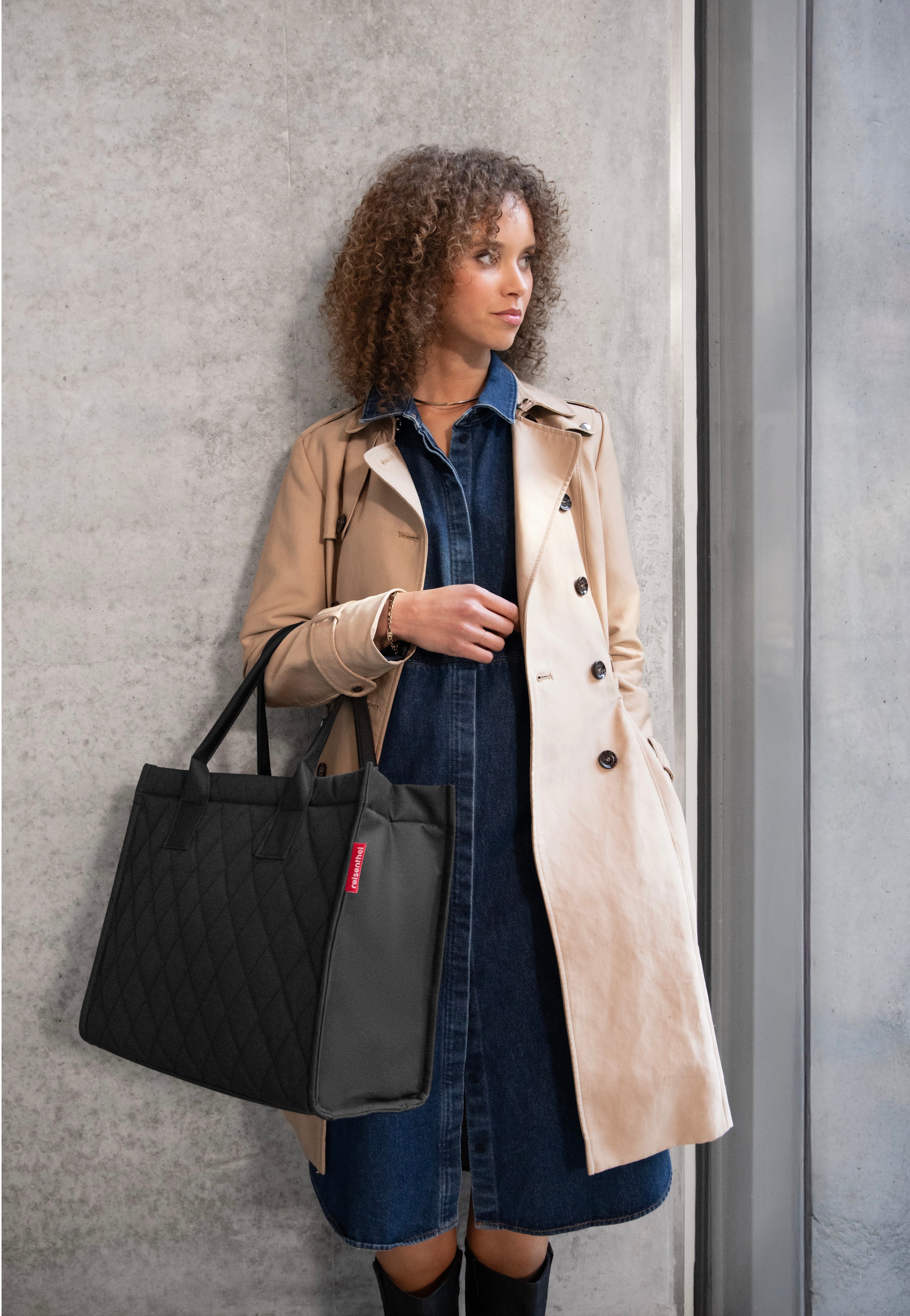 reisenthel - Daily Shopper Business Rhombus Black - Shopper | Women-Image