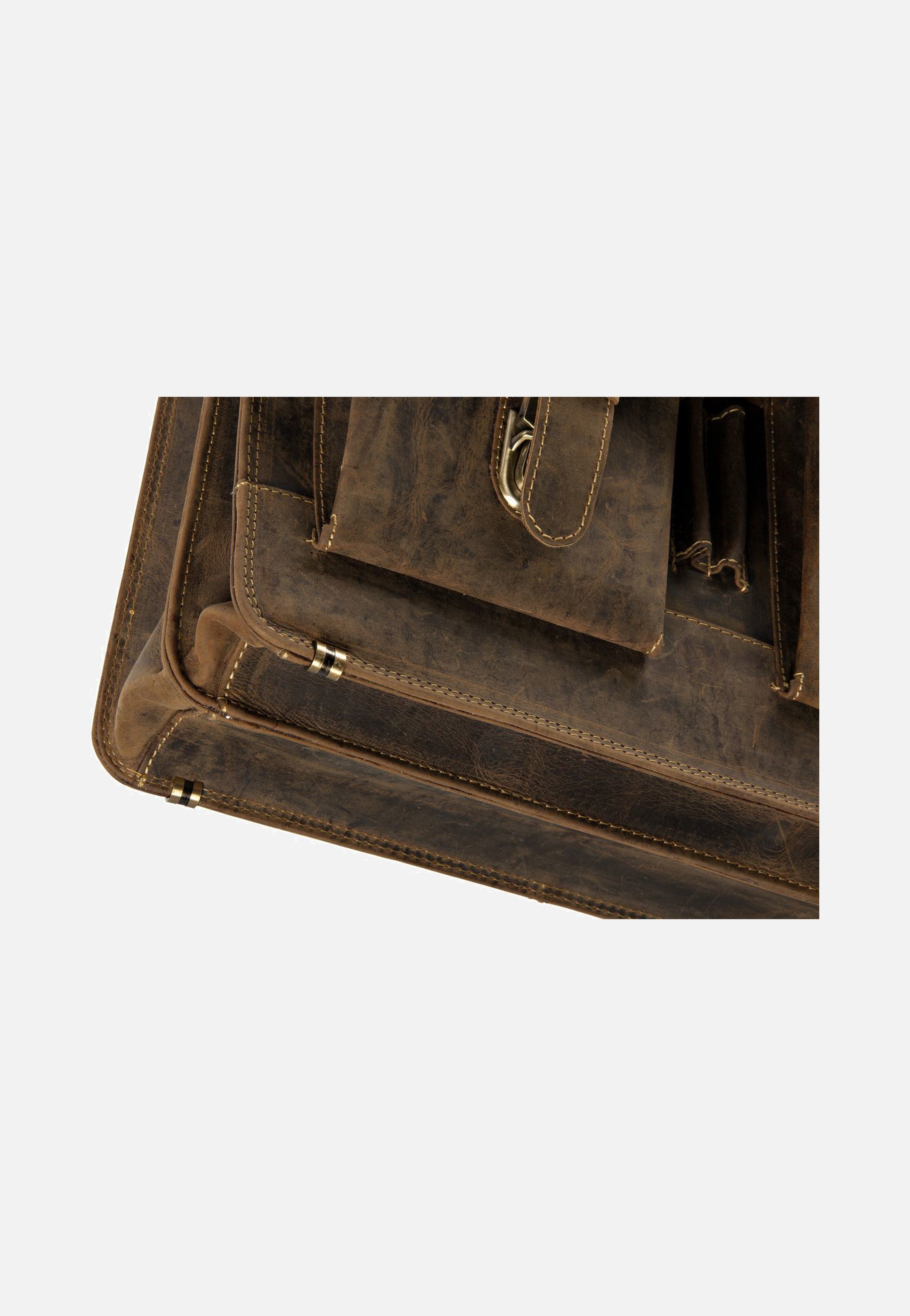 Greenburry Vintage Sattelbraun Aktentasche