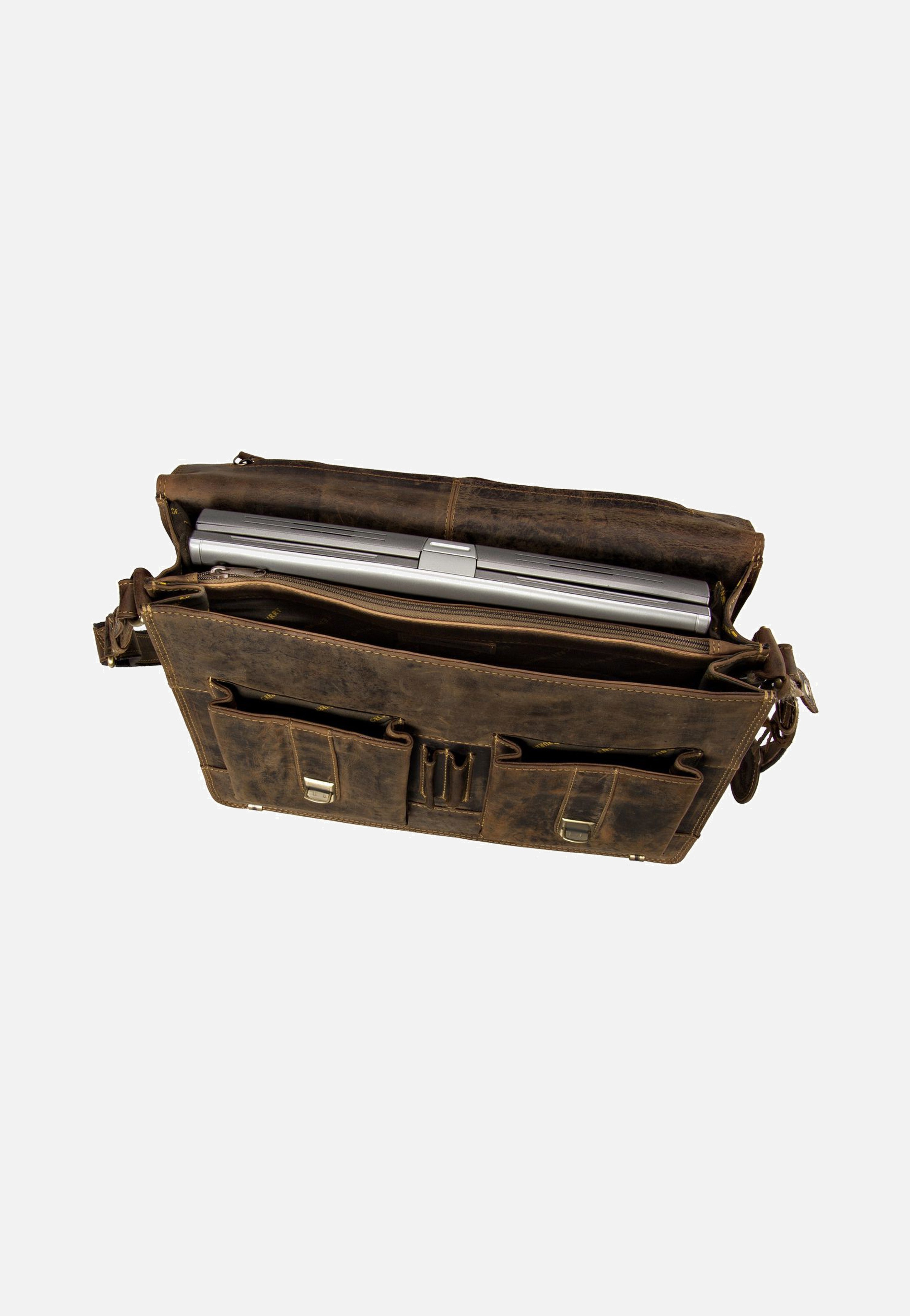 Greenburry Vintage Sattelbraun Aktentasche