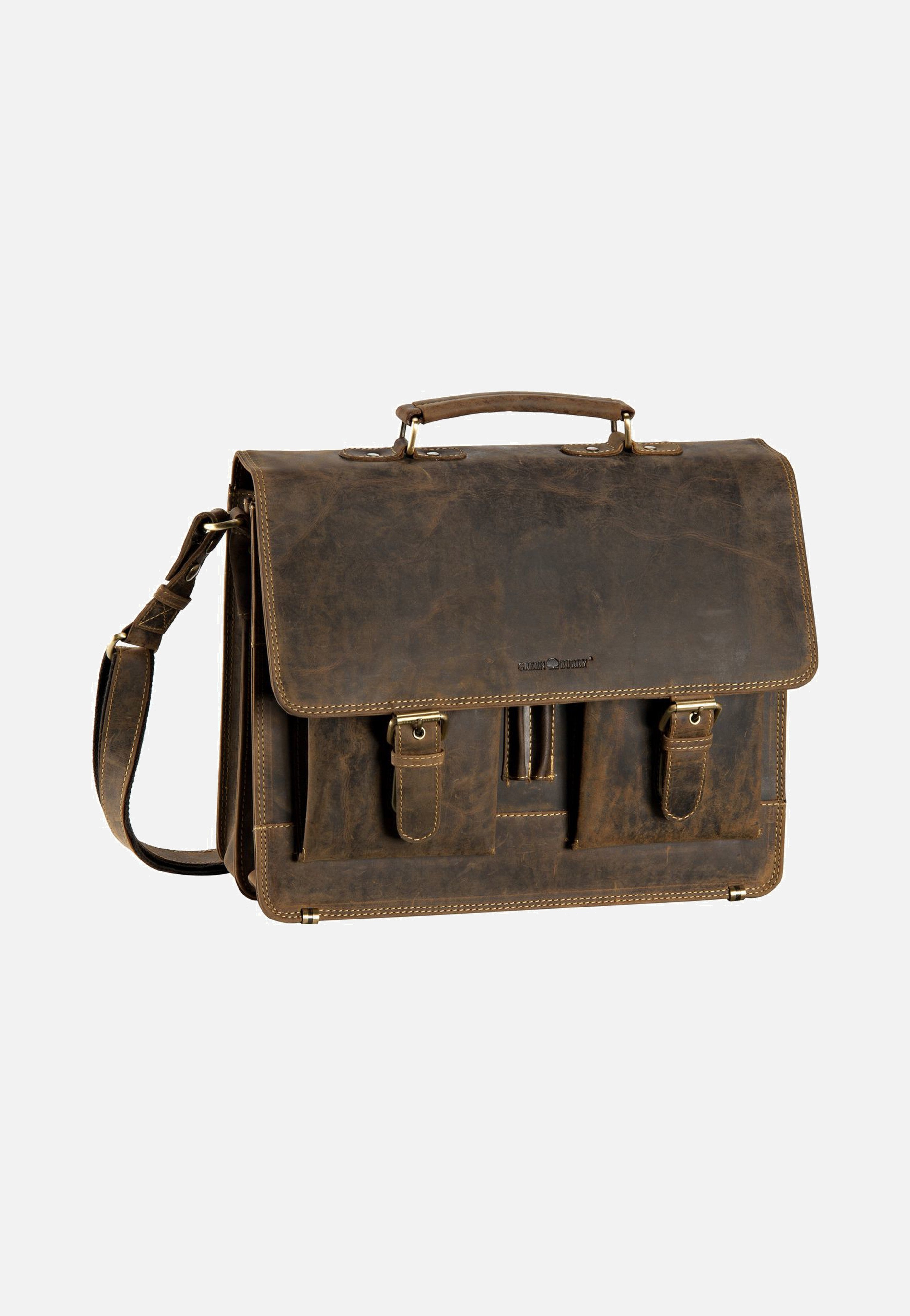 Greenburry Vintage Sattelbraun Aktentasche
