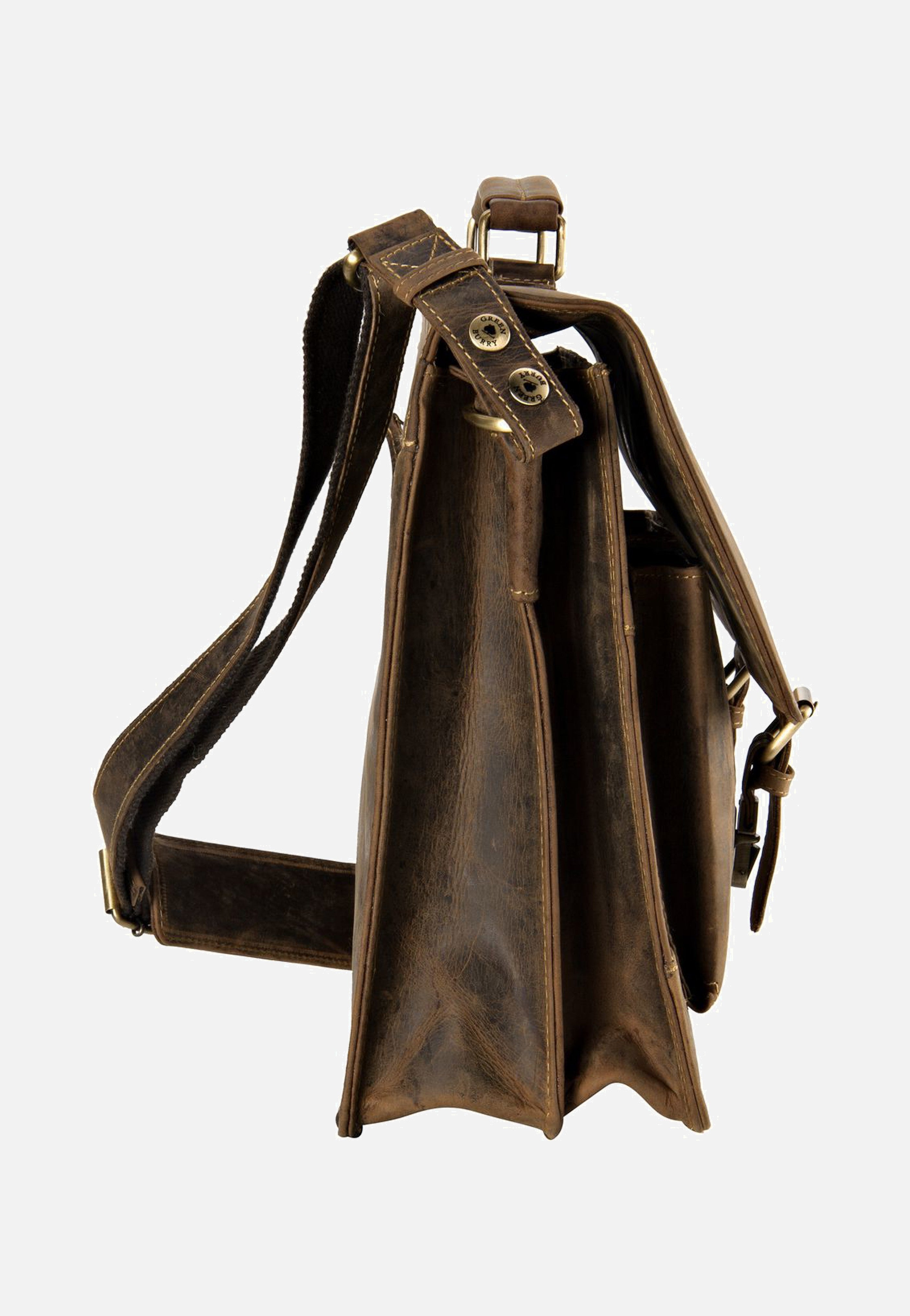 Greenburry Vintage Sattelbraun Aktentasche