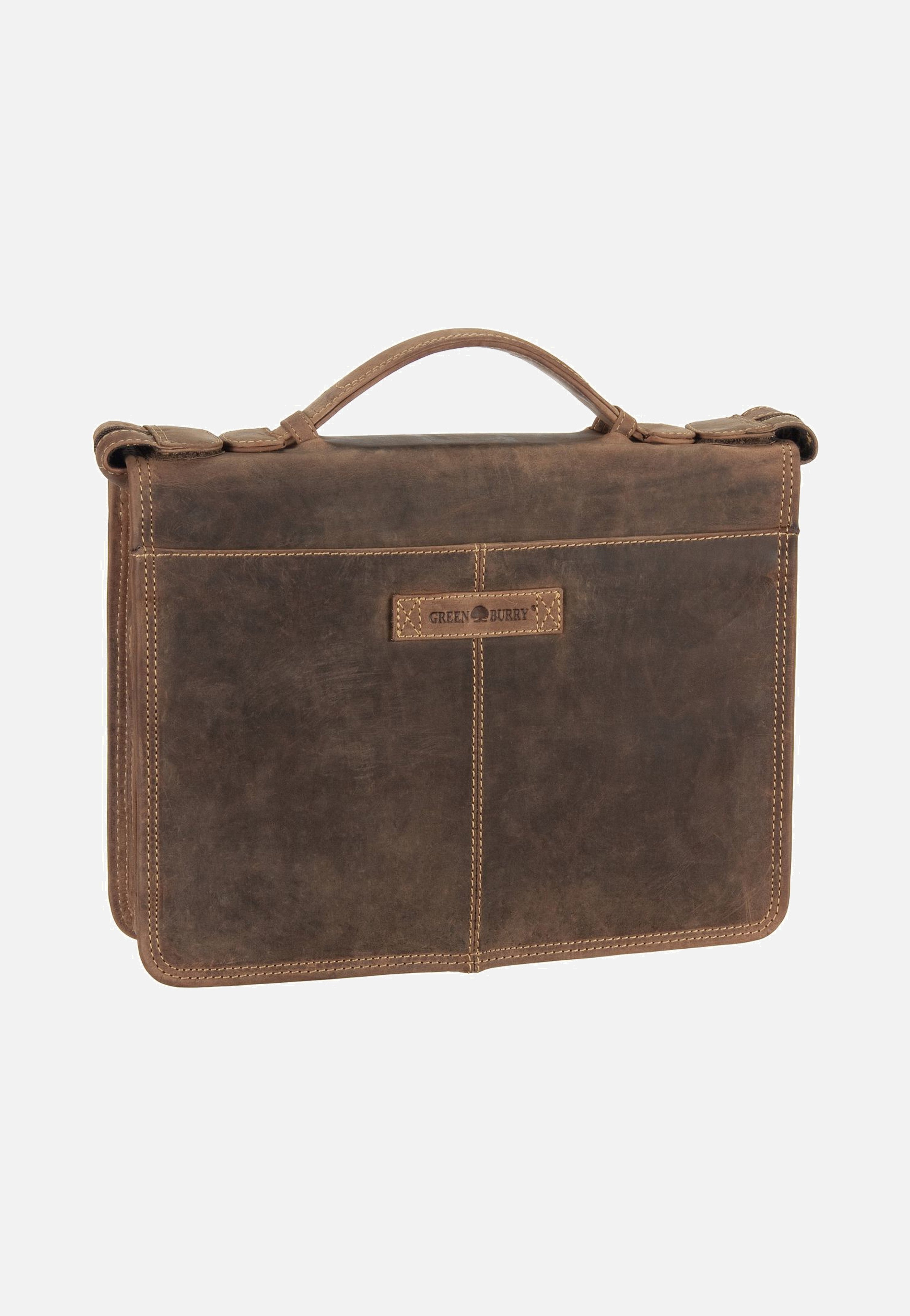 Greenburry - Vintage Business Planer Sattelbraun - Document Folder | Men-Image