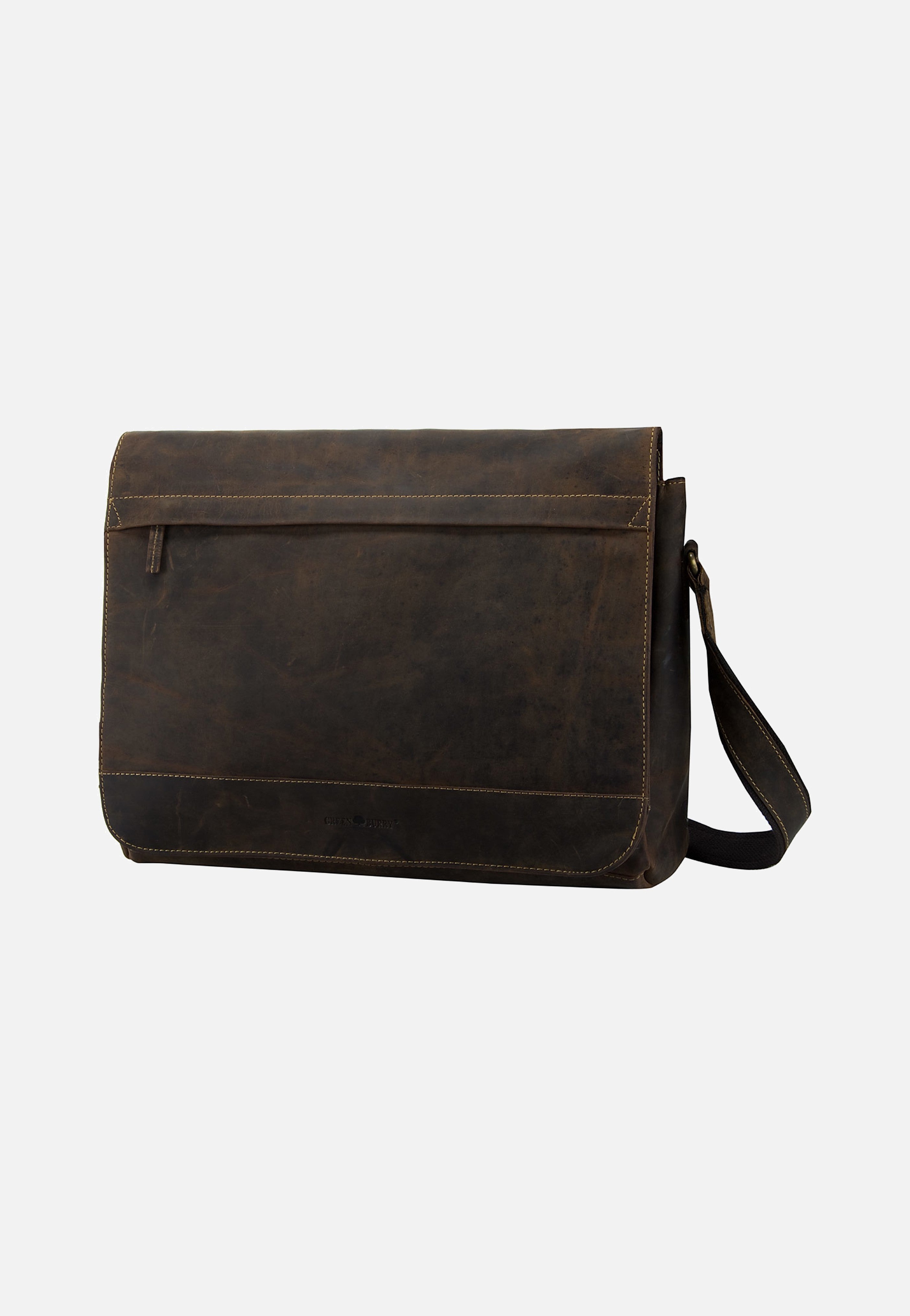 Greenburry - Vintage XXL Tasche Sattelbraun - Messenger Bag | Men-Image