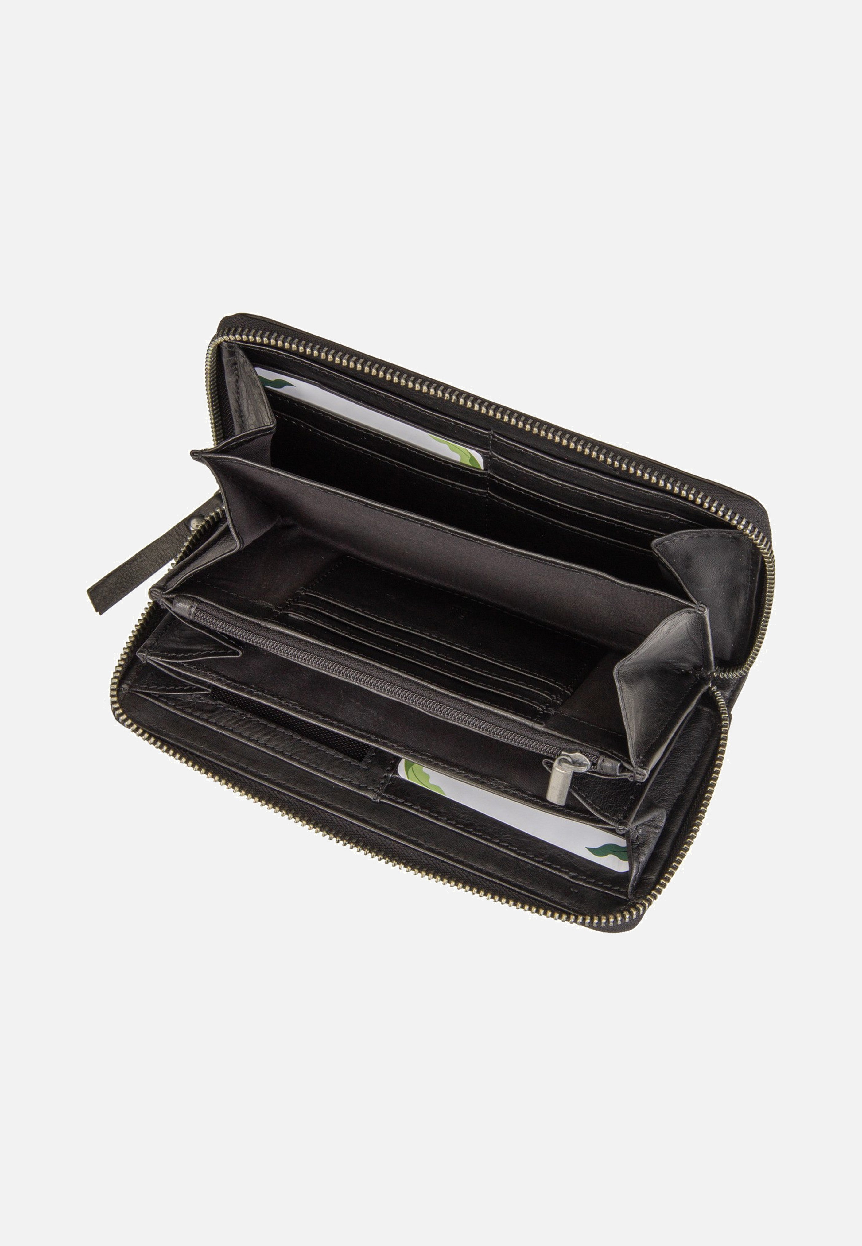 Greenburry Colombiana Rv-Damenbörse Lang RFID Black Portemonnaie