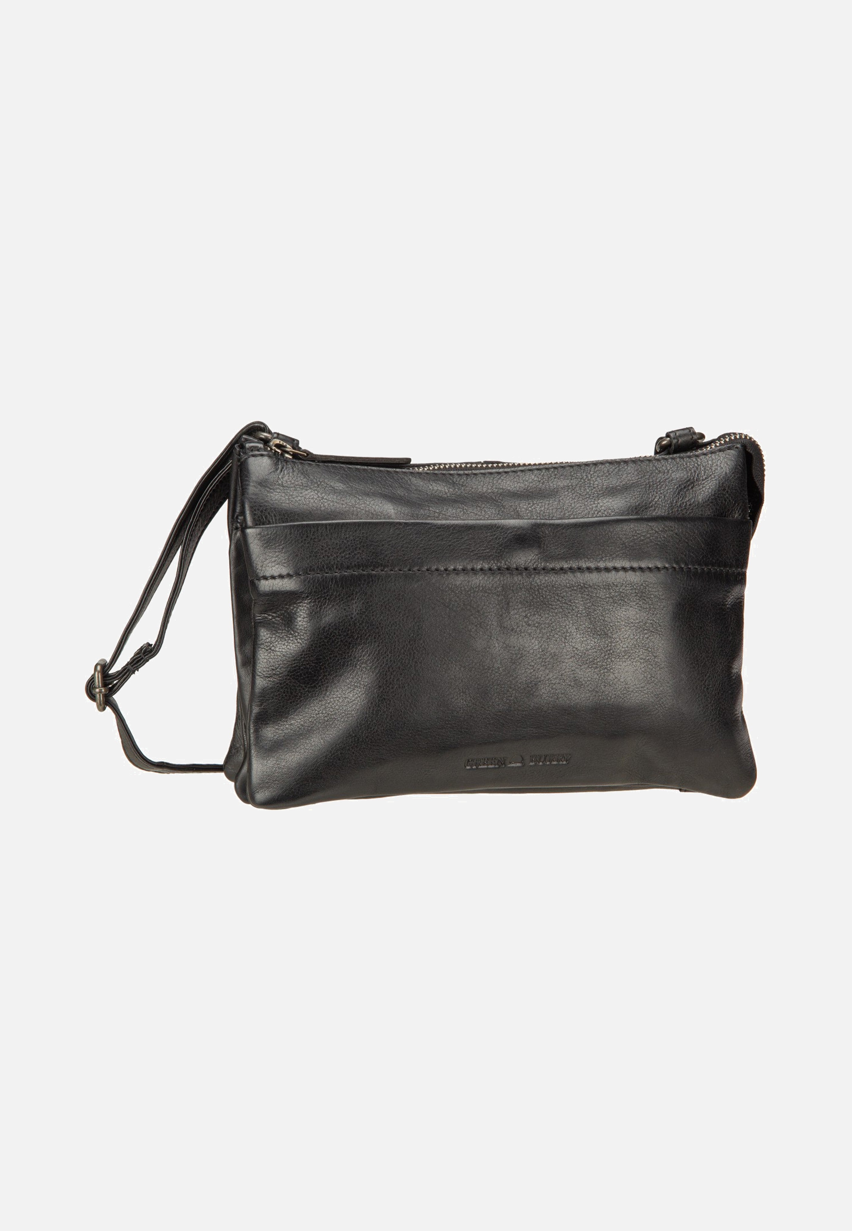 Greenburry Colombiana Rv 3 Zip Medium Black Umhängetasche
