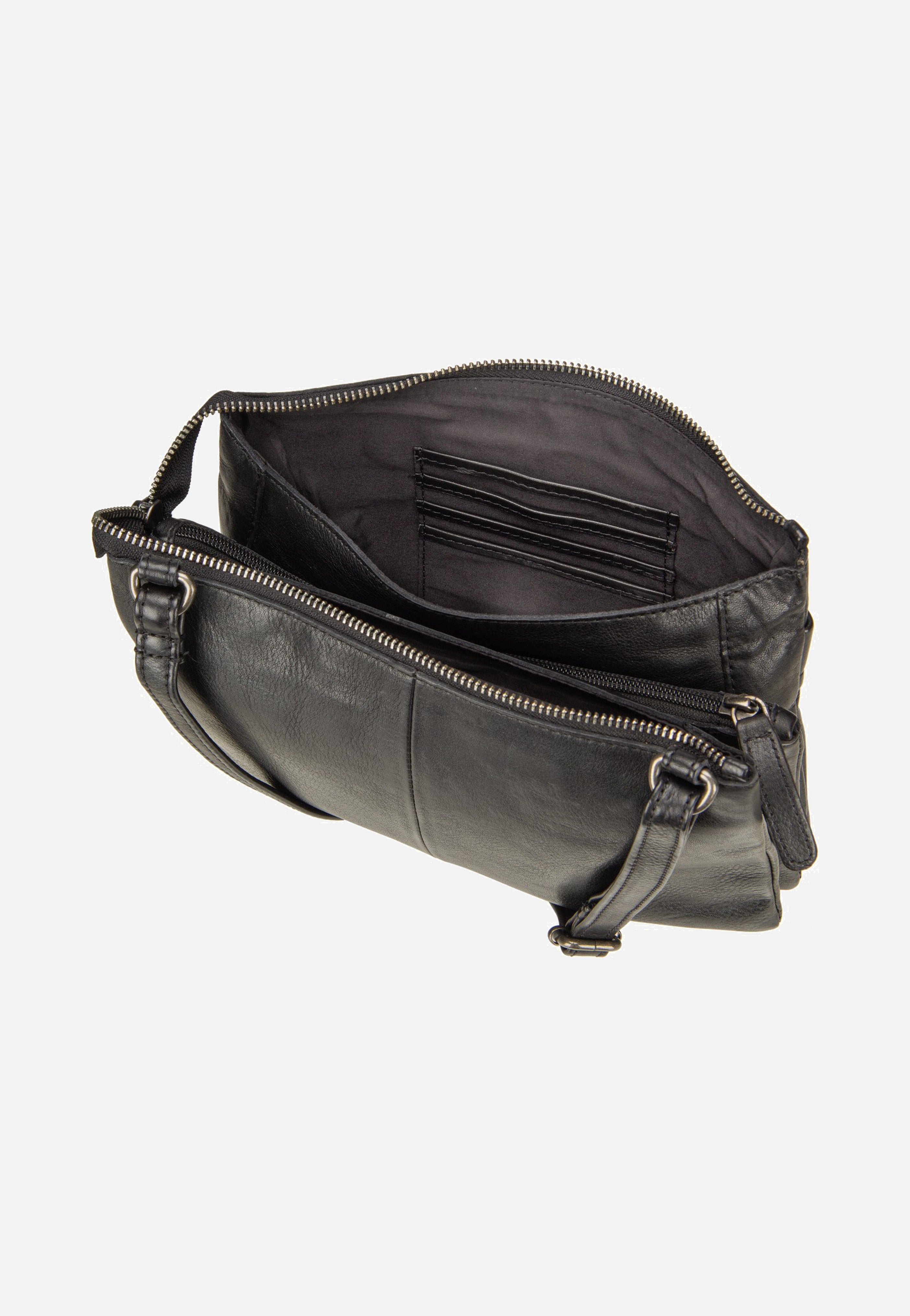 Greenburry Colombiana Rv 3 Zip Medium Black Umhängetasche