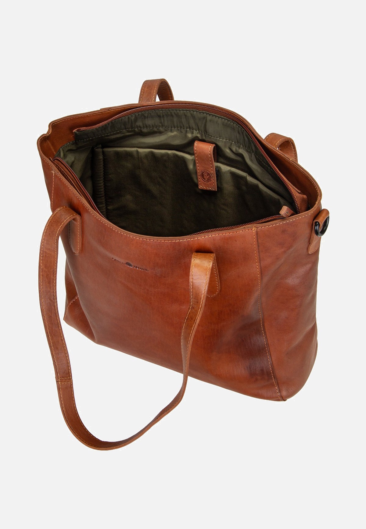 Greenburry Newport Business 2106 Caramel Shopper