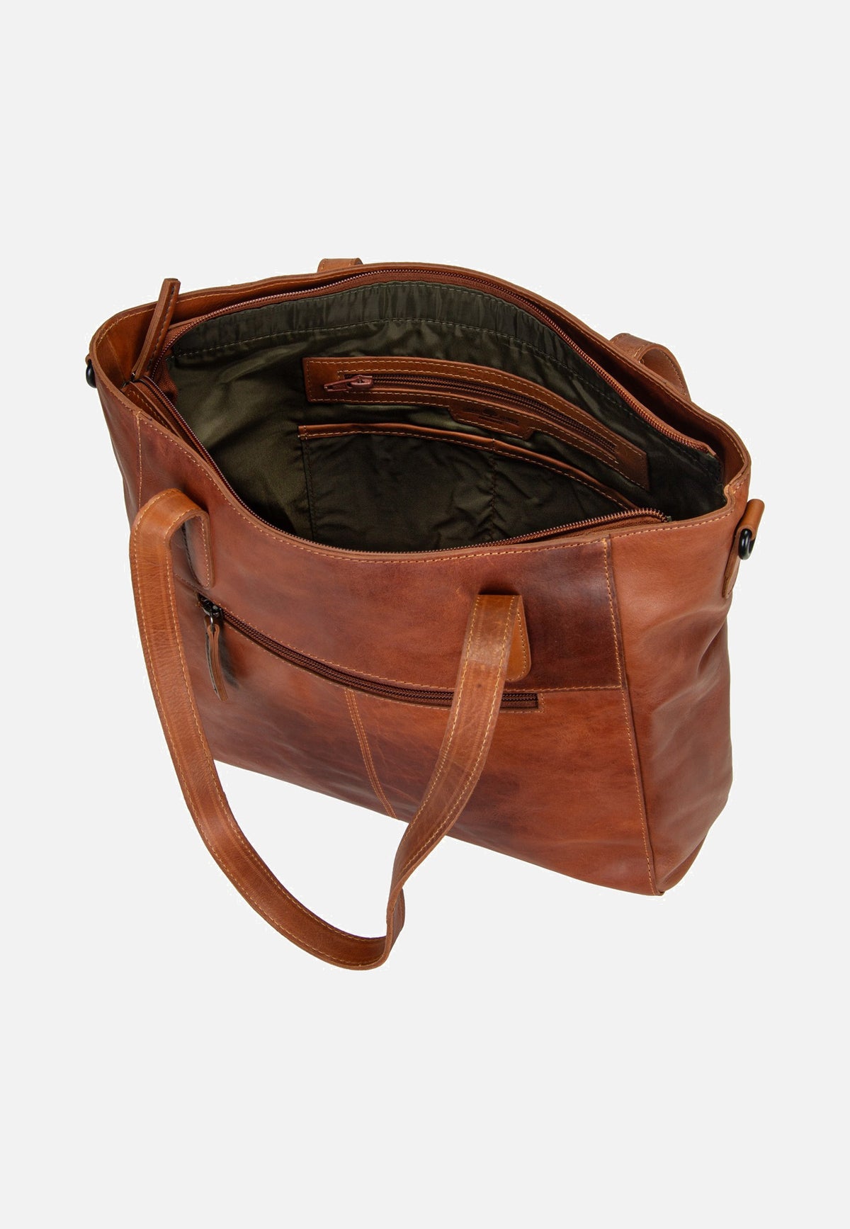 Greenburry Newport Business 2106 Caramel Shopper