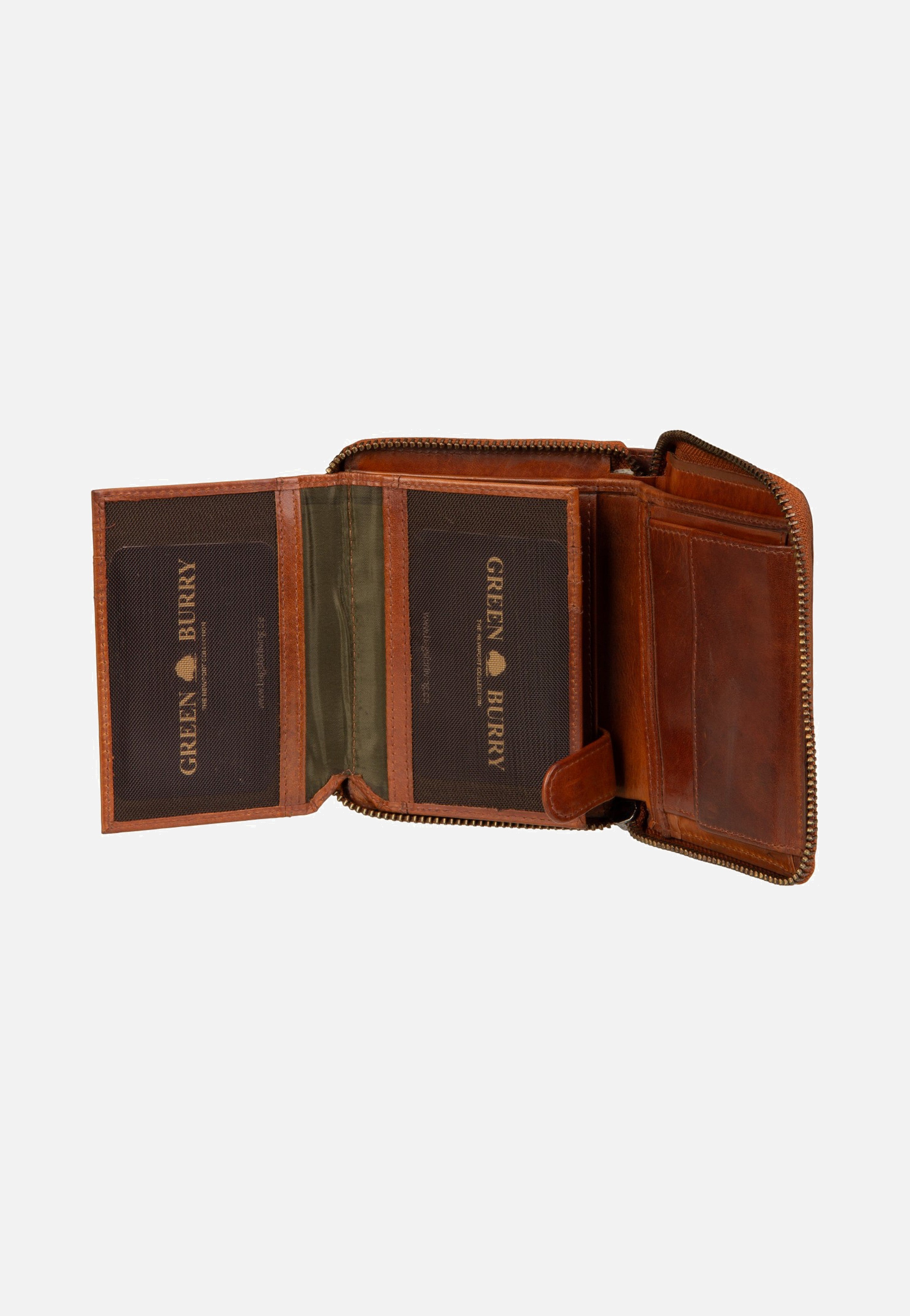 Greenburry Newport Rv-Damenbörse Rfid Caramel Portemonnaie