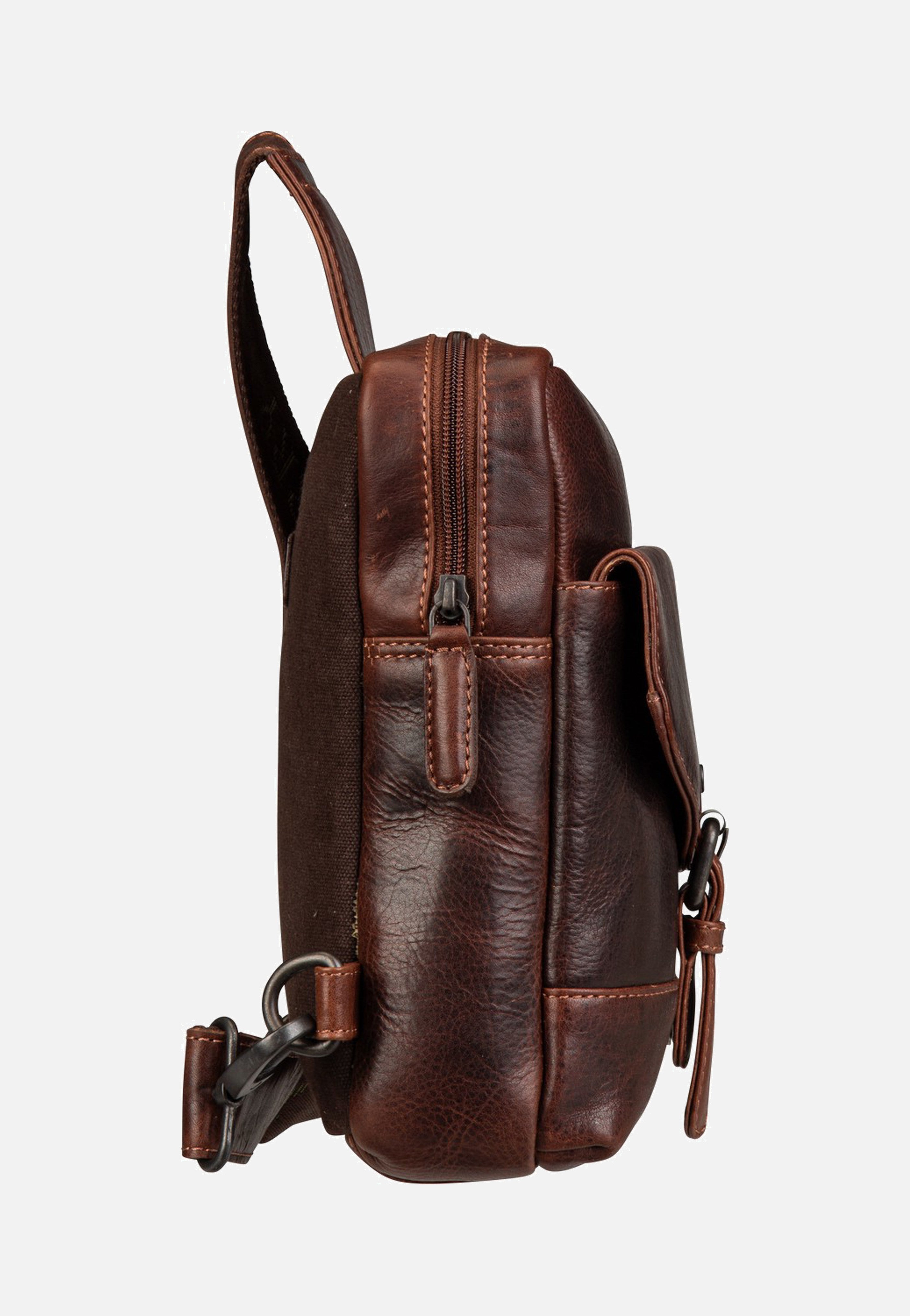 Greenburry Rugged Body-Crossover Bag III Teak Brown Sling Bag