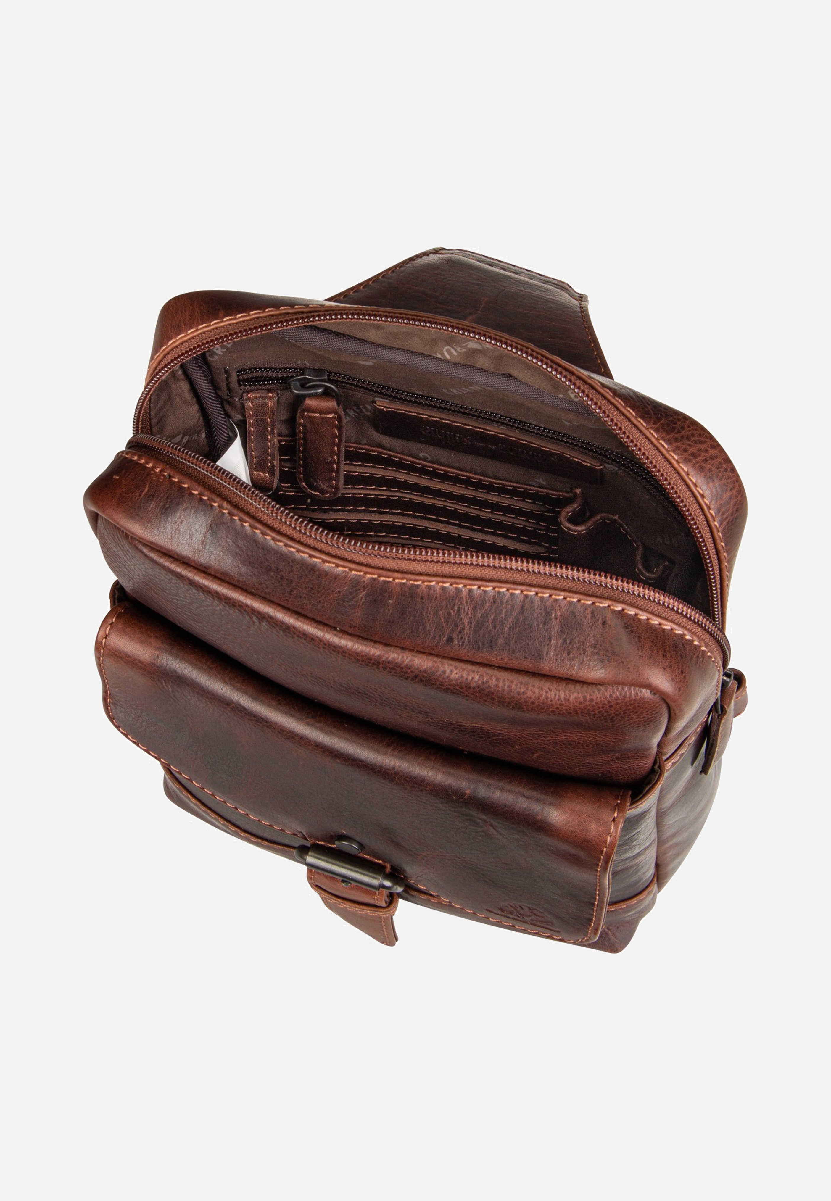 Greenburry - Rugged Body-Crossover Bag III Teak Brown - Sling Bag | Men-Image