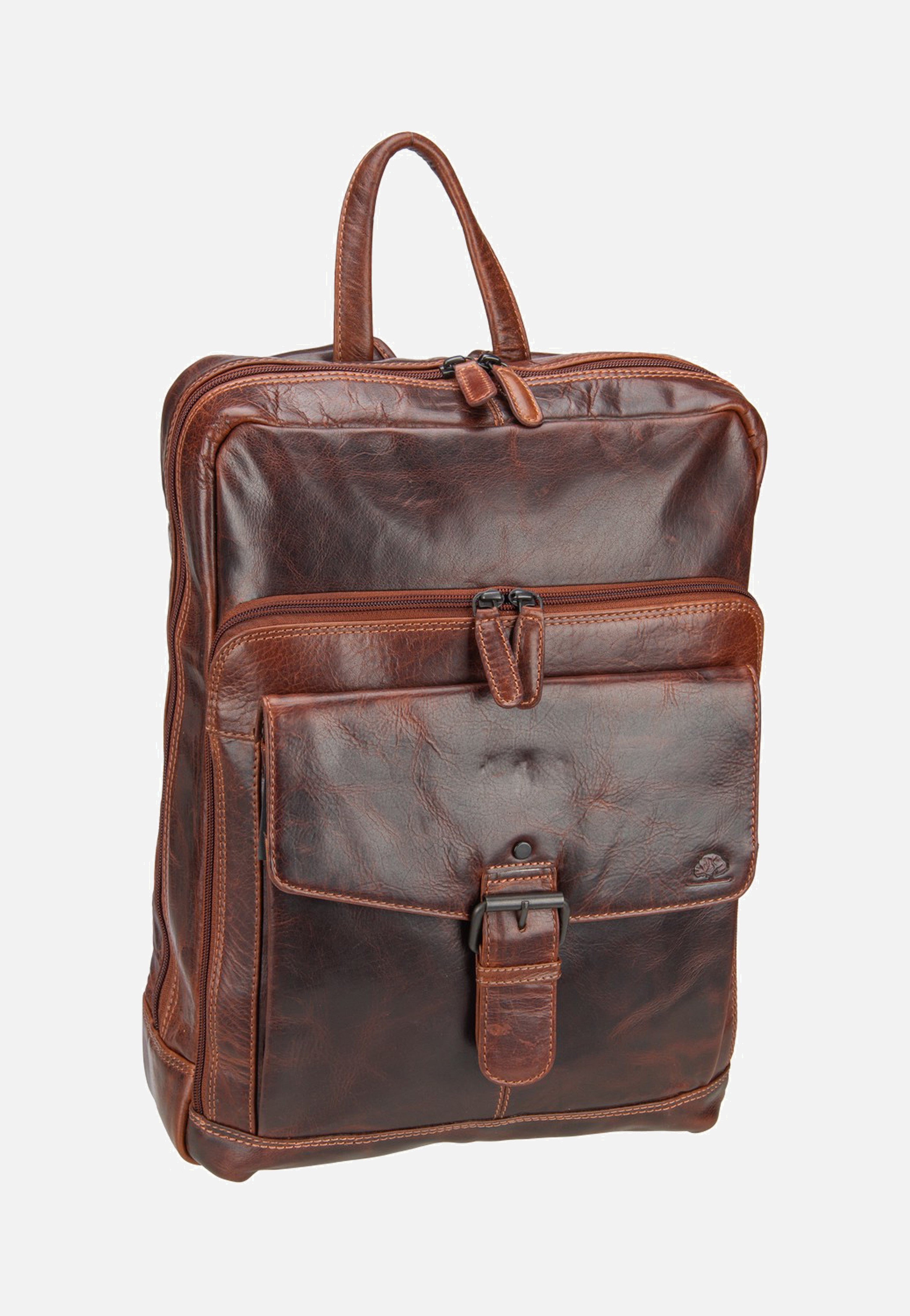 Greenburry Rugged Business Teak Brown Rucksack