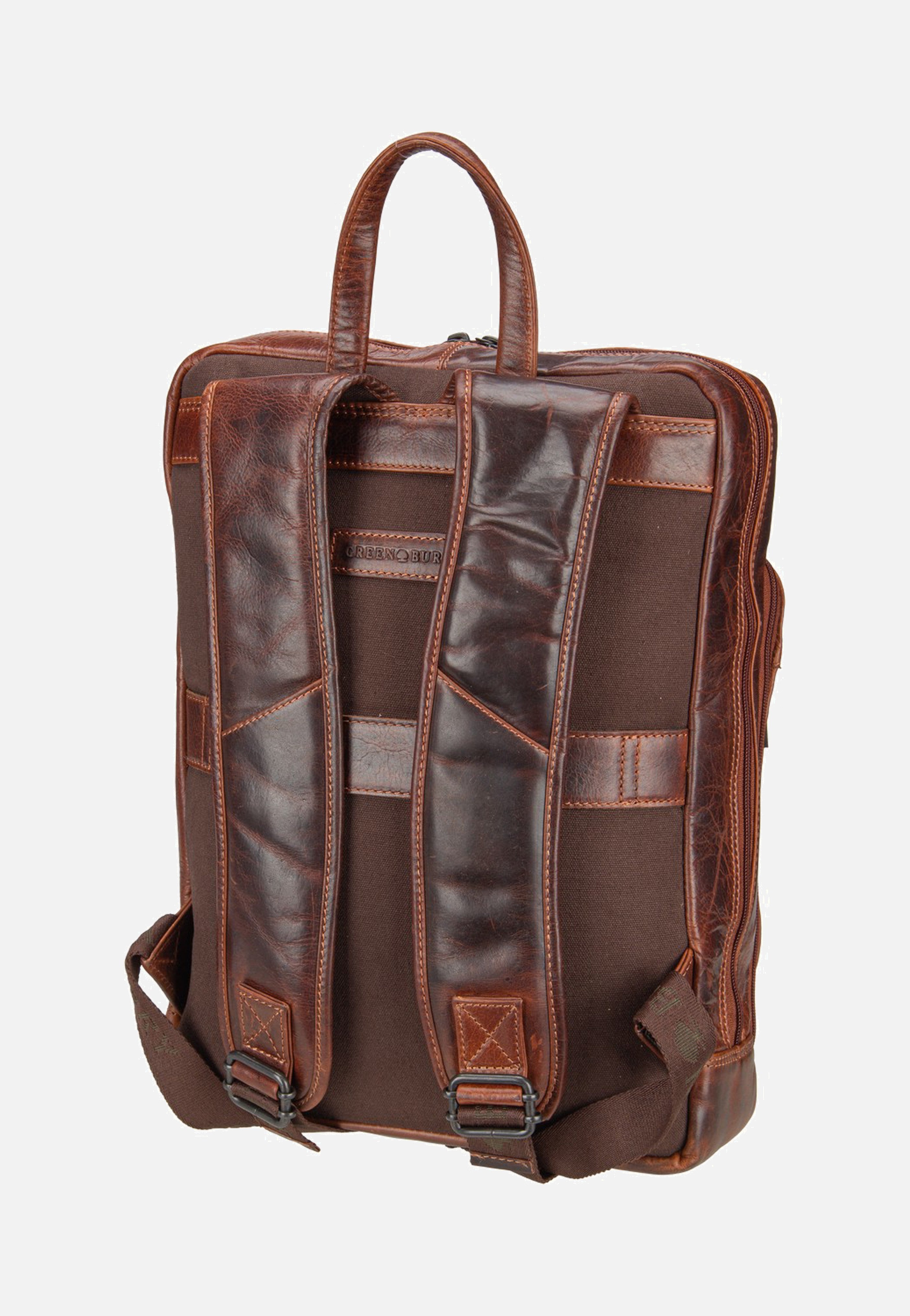 Greenburry Rugged Business Teak Brown Rucksack