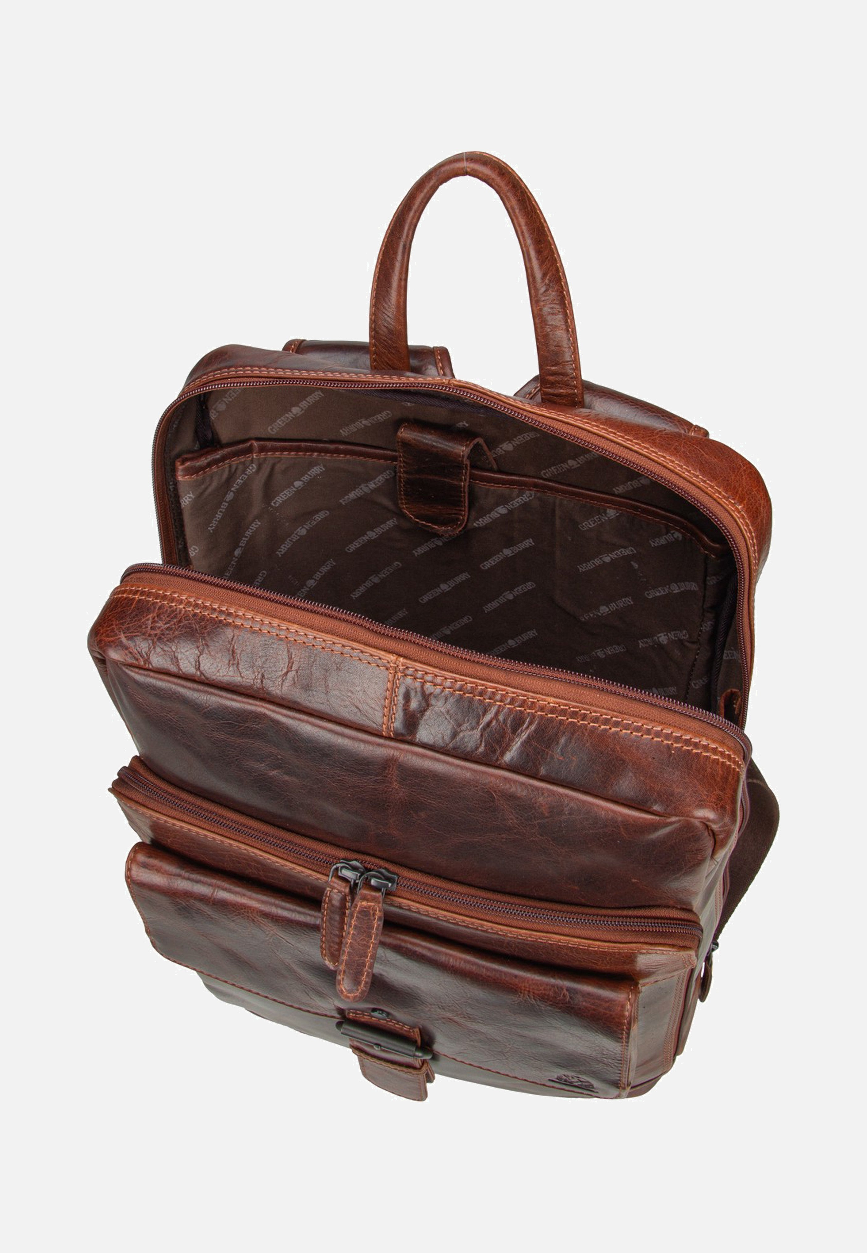 Greenburry Rugged Business Teak Brown Rucksack