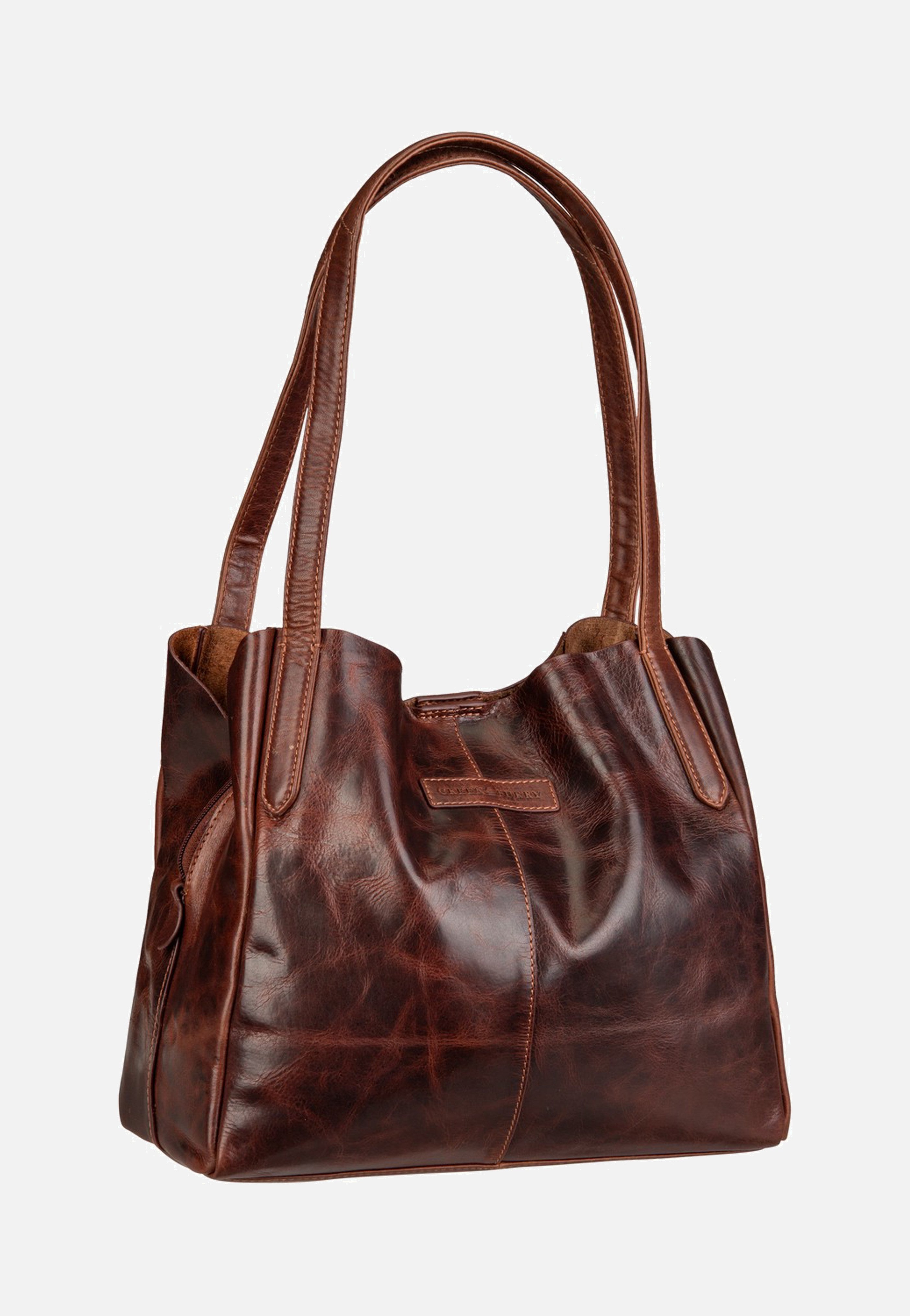 Greenburry Rugged Hobo Shopper Teak Brown Hobo Bag