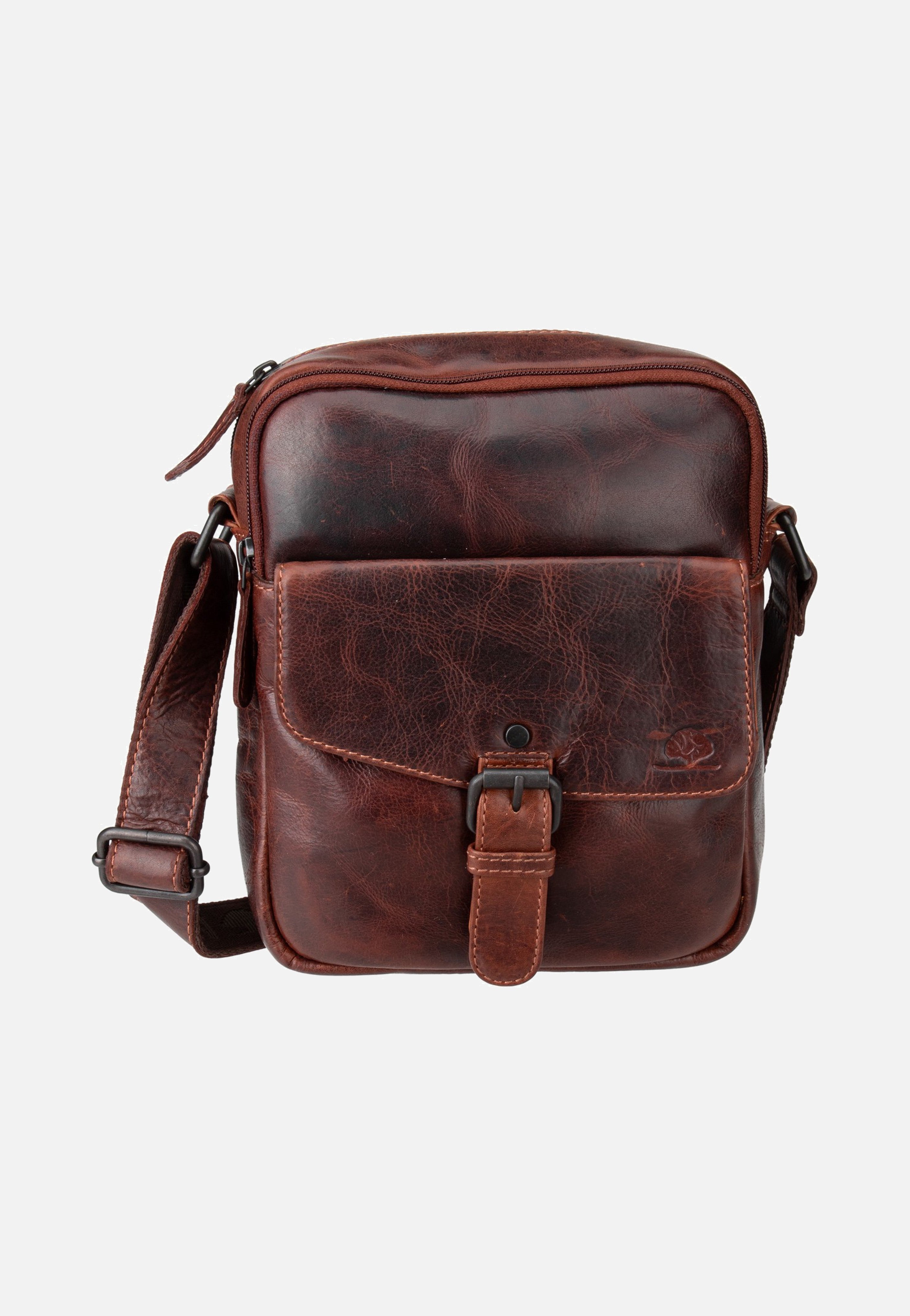 Greenburry Rugged Shoulderbag L Teak Brown Schultertasche