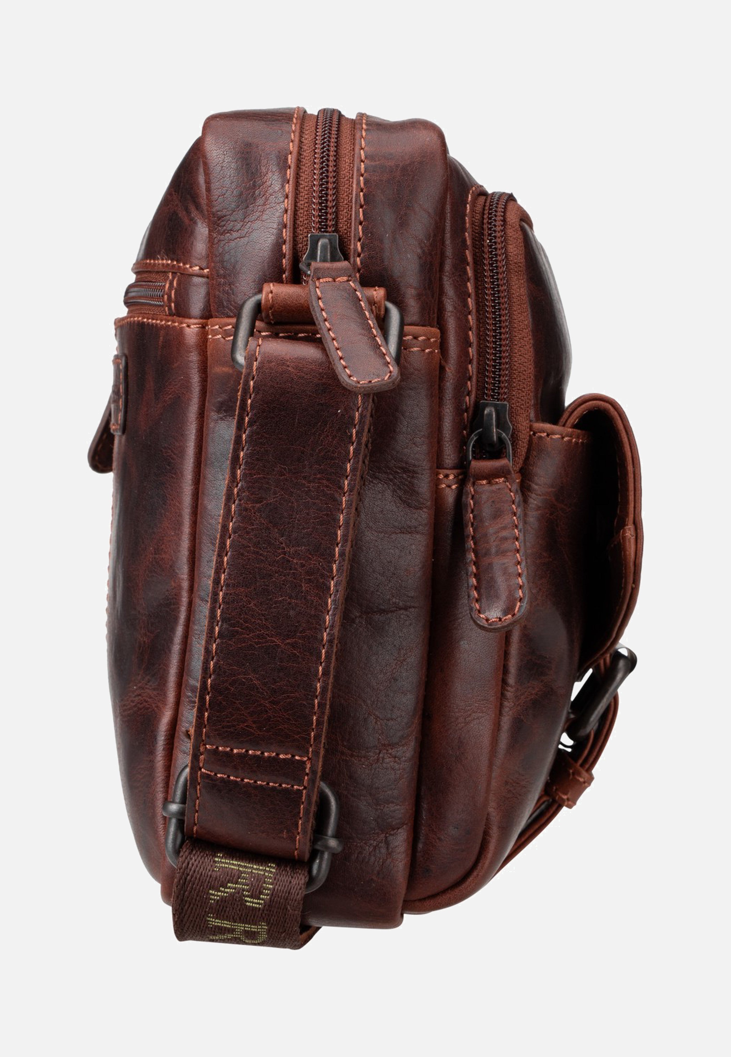 Greenburry Rugged Shoulderbag M Teak Brown Schultertasche