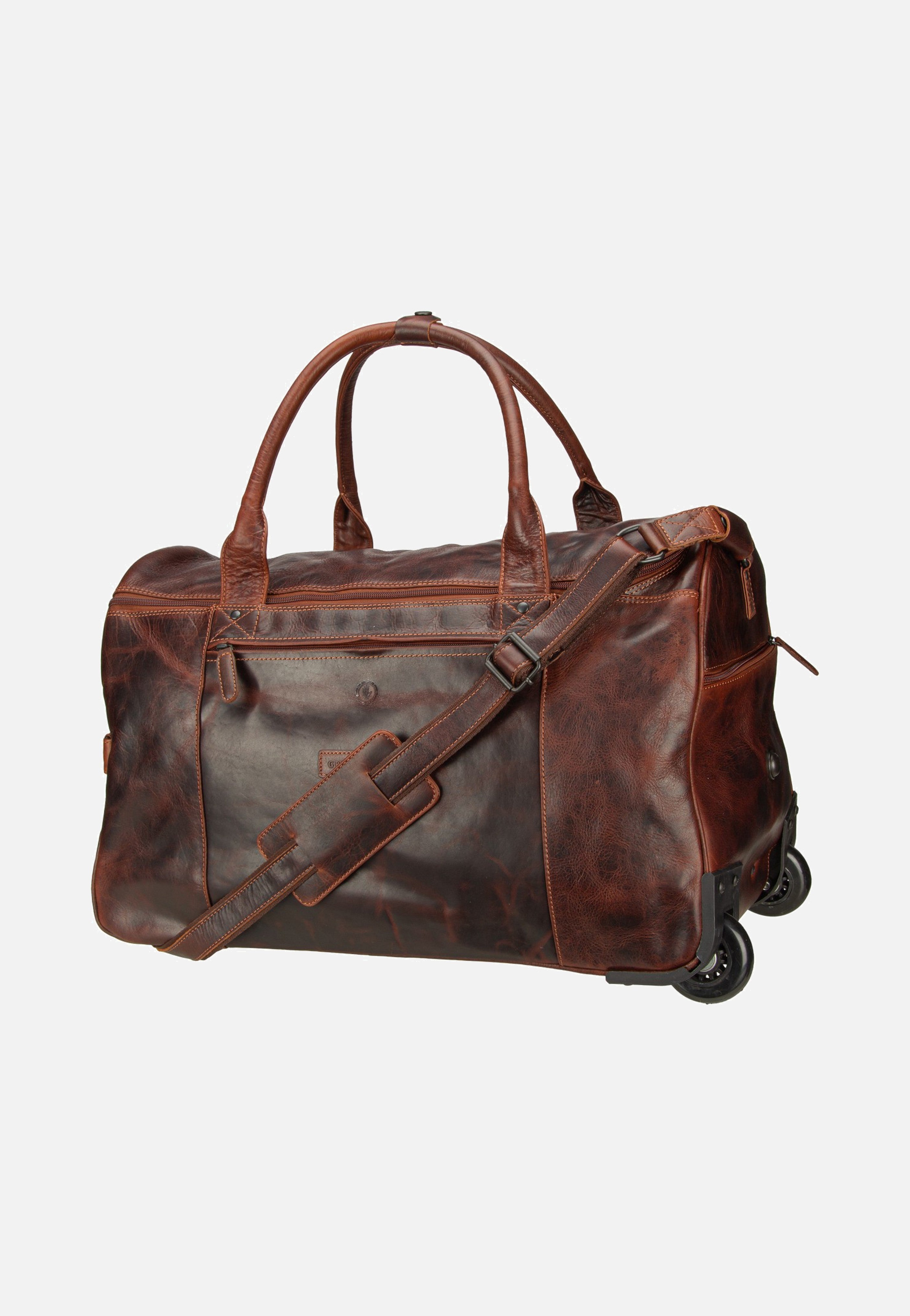 Greenburry Rugged Trolley Traveller Teak Brown Reisetasche