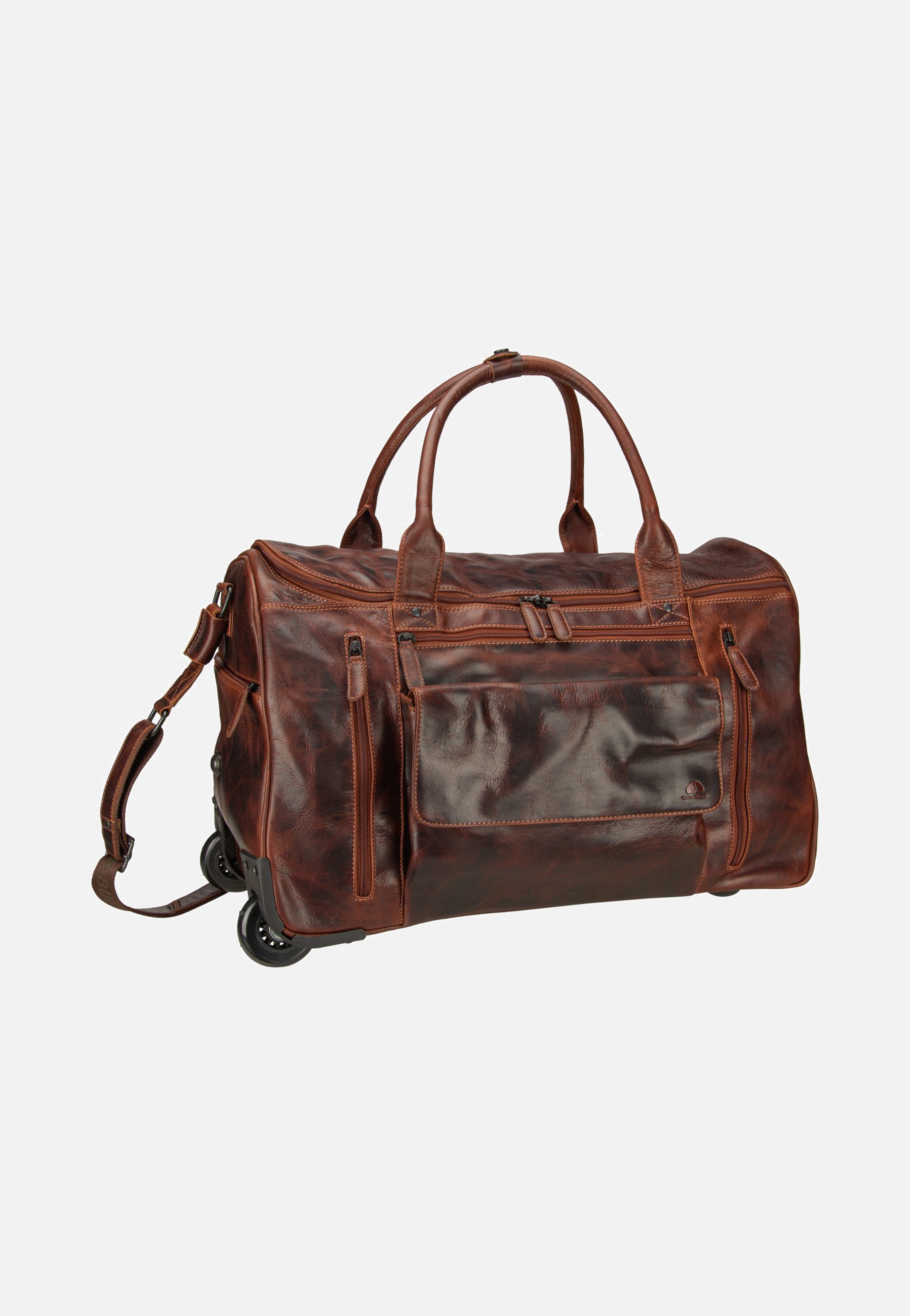 Greenburry Rugged Trolley Traveller Teak Brown Reisetasche