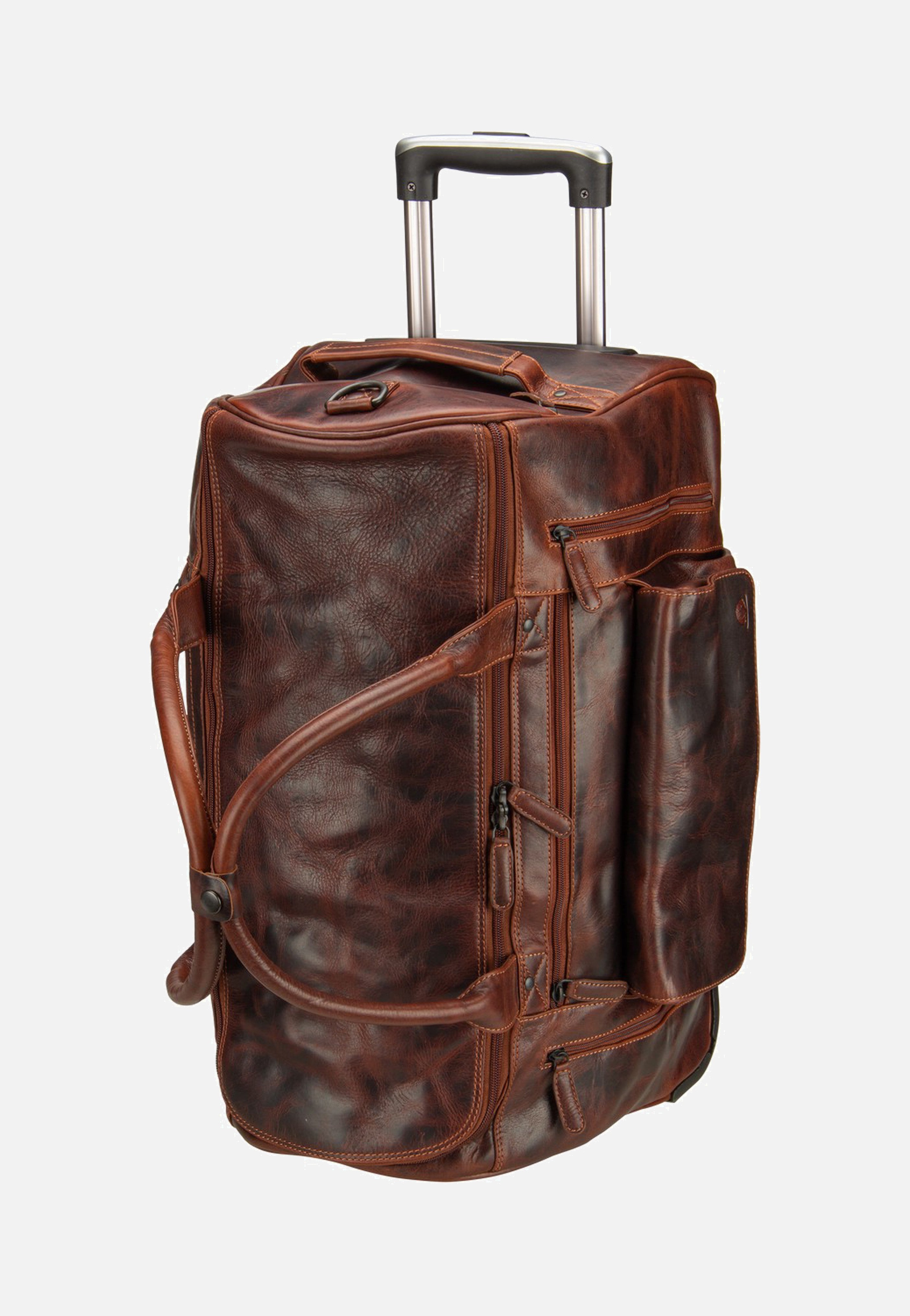Greenburry Rugged Trolley Traveller Teak Brown Reisetasche