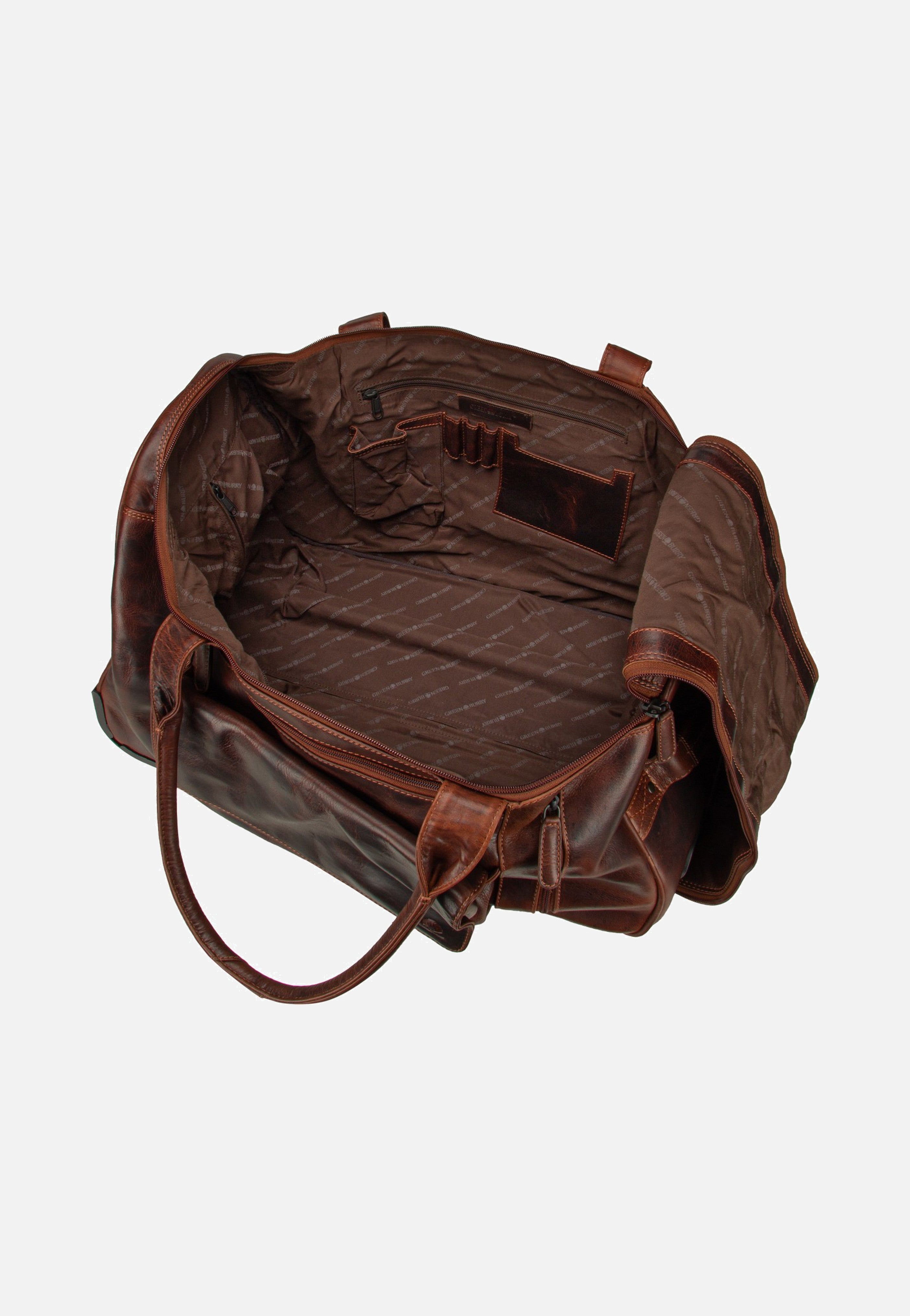 Greenburry Rugged Trolley Traveller Teak Brown Reisetasche