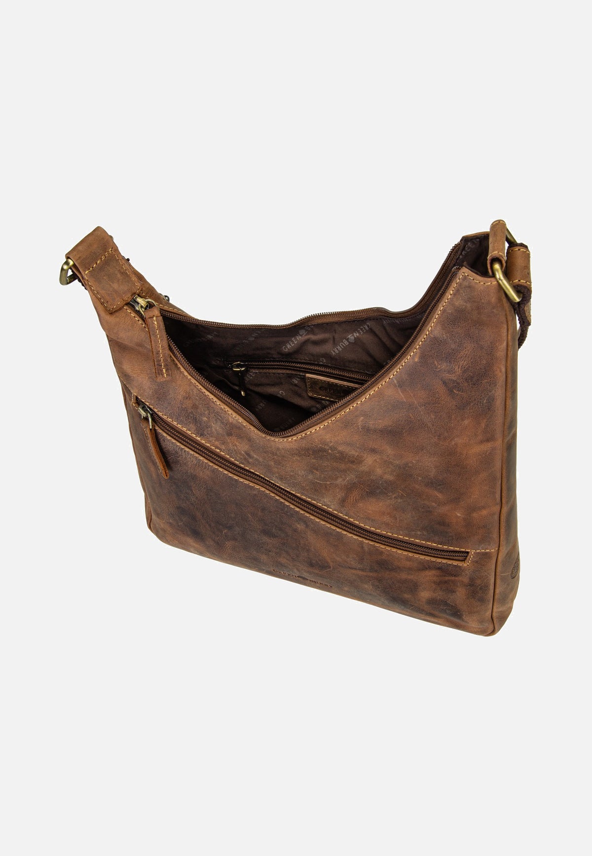 Greenburry Vintage Original Body Sattelbraun Schultertasche