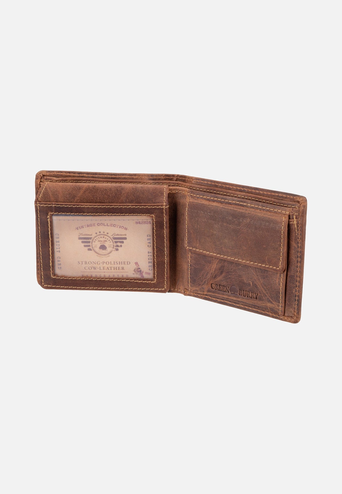 Greenburry Vintage RV RFID Sattelbraun Portemonnaie