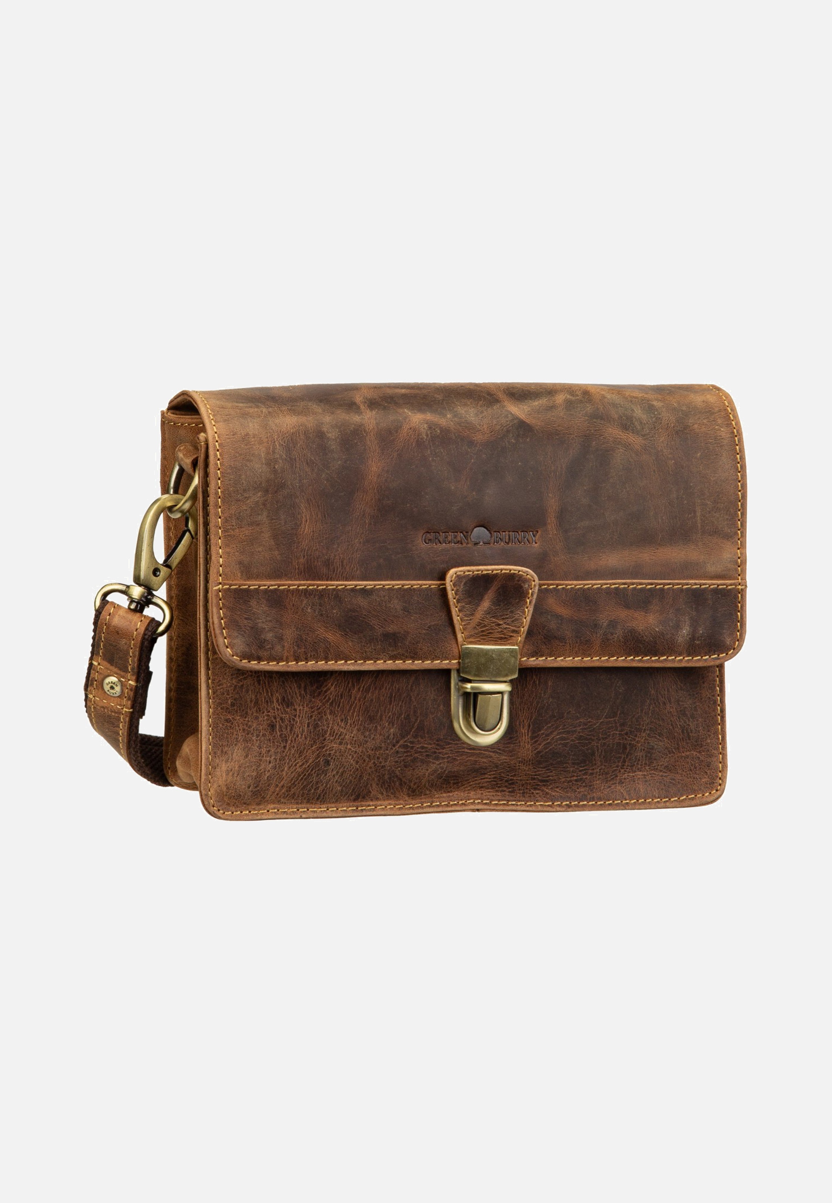 Greenburry Vintage Umhängetasche 1440 Sattelbraun Umhängetasche