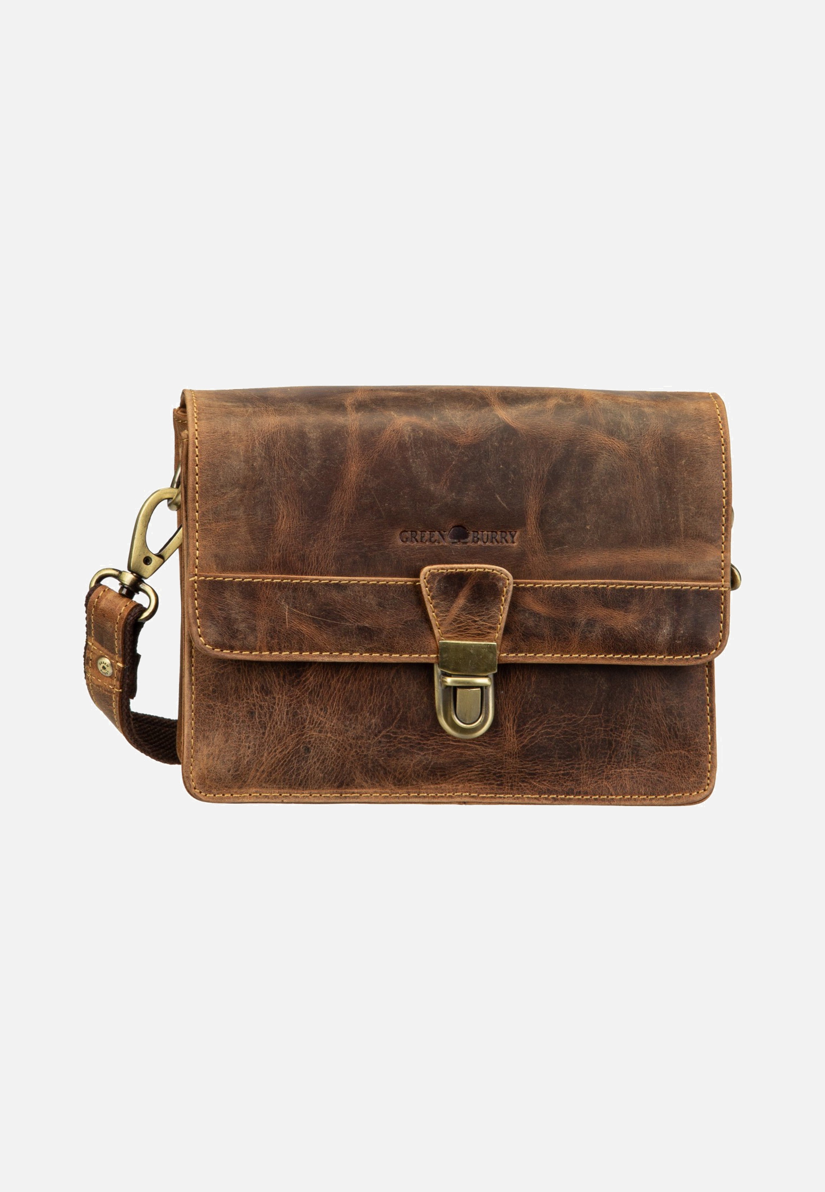 Greenburry Vintage Umhängetasche 1440 Sattelbraun Crossbody Bag