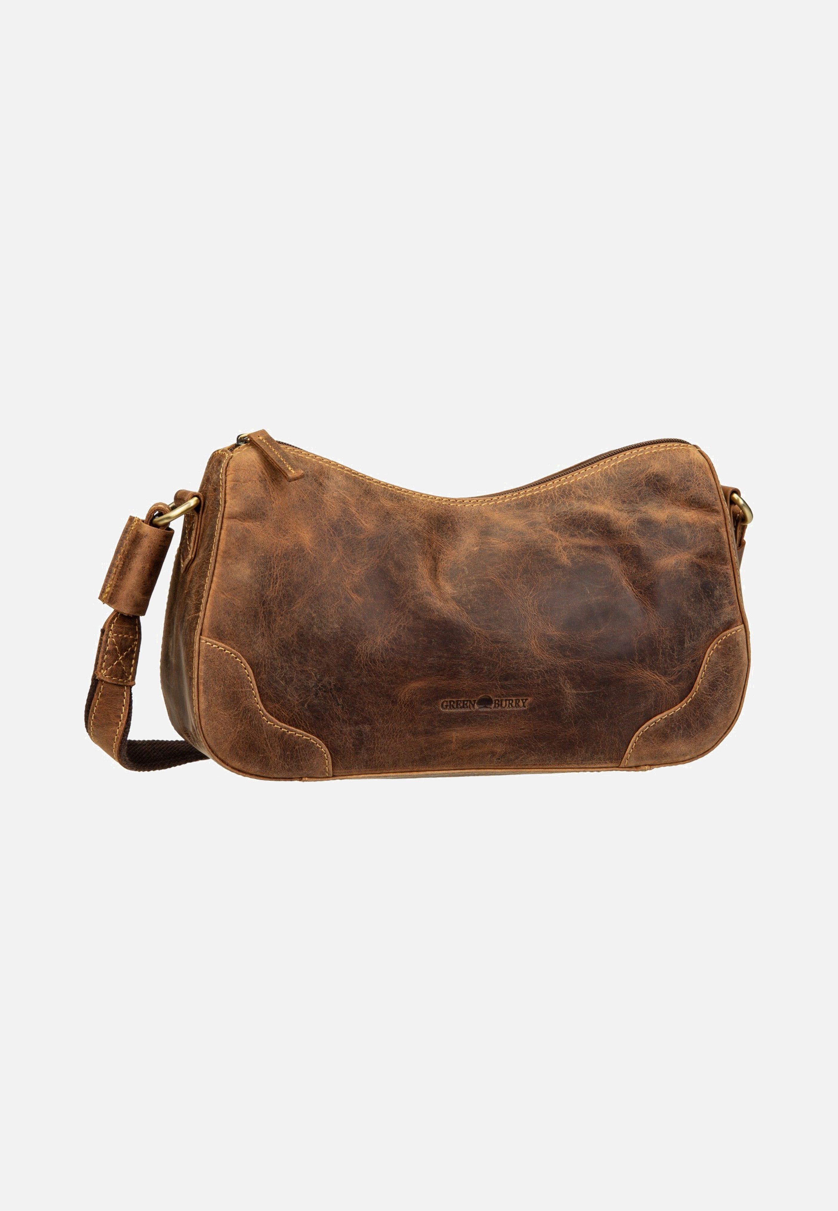 Greenburry Vintage Umhängetasche 1442 Sattelbraun Schultertasche